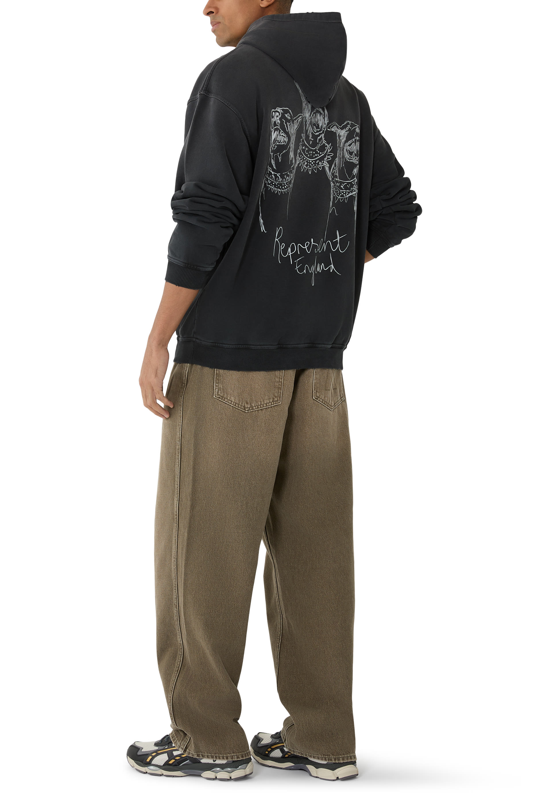 هودي بنقشة ثوروبريد مرسومة يدويا