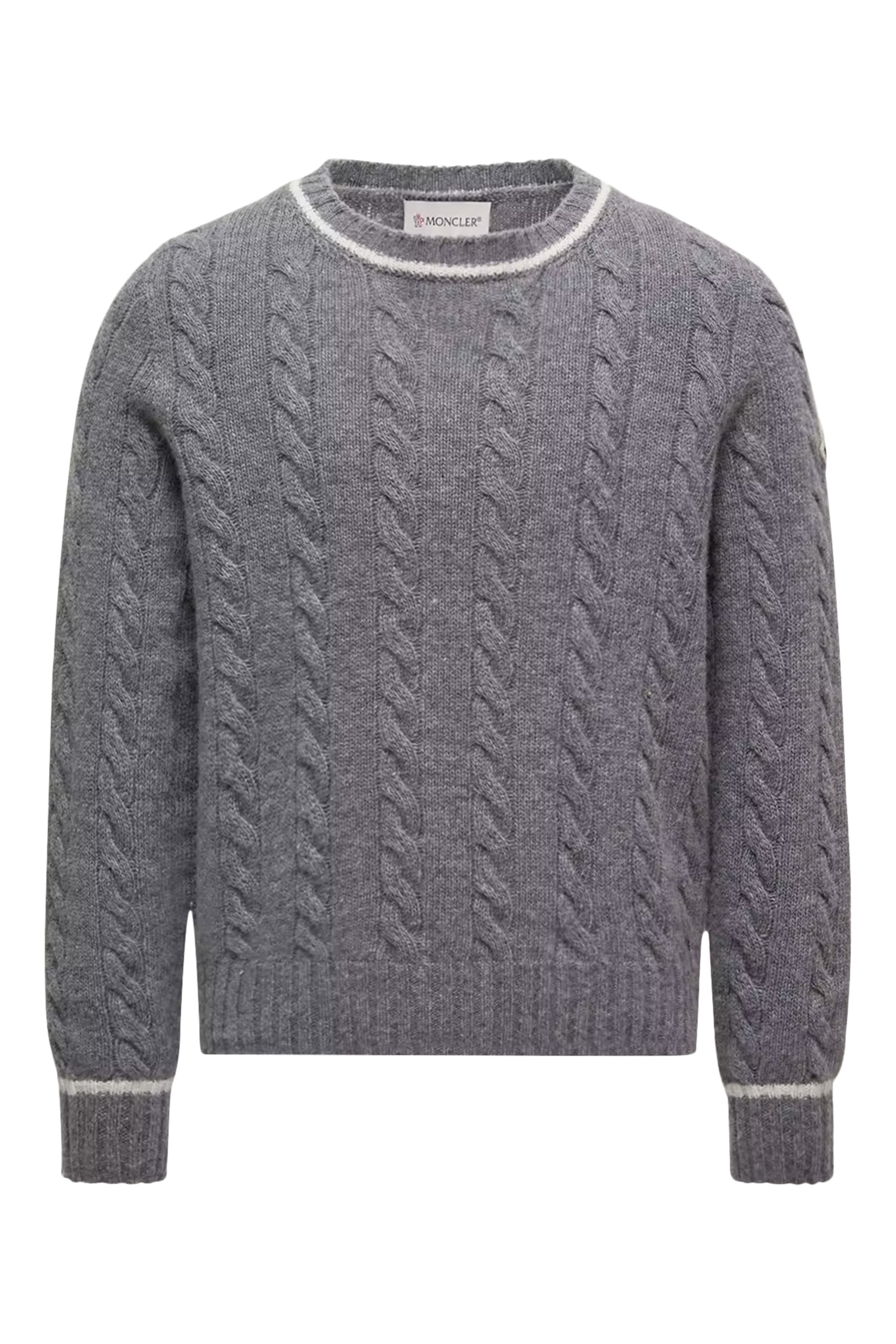 كنزة بحواف مزينة بخط صوف للأطفال