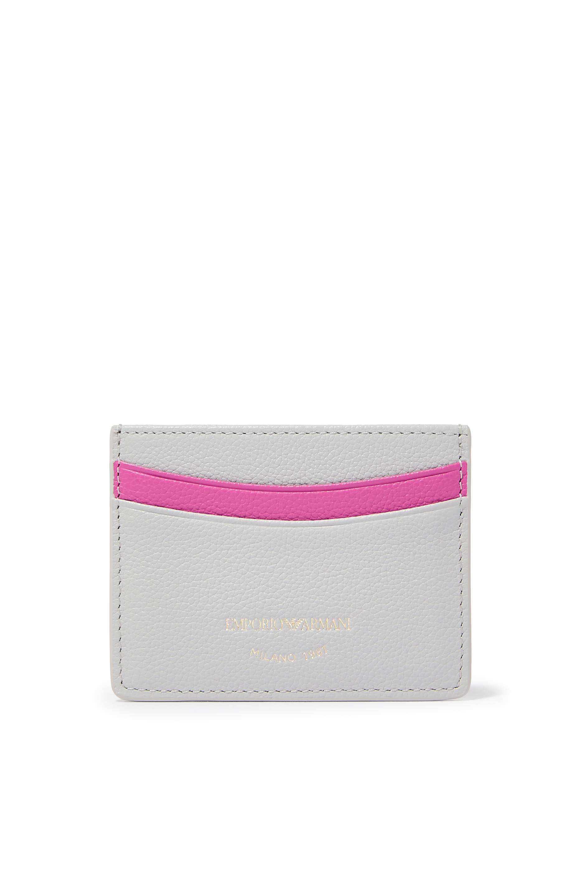 حافظة بطاقات جلد بارز الملمس