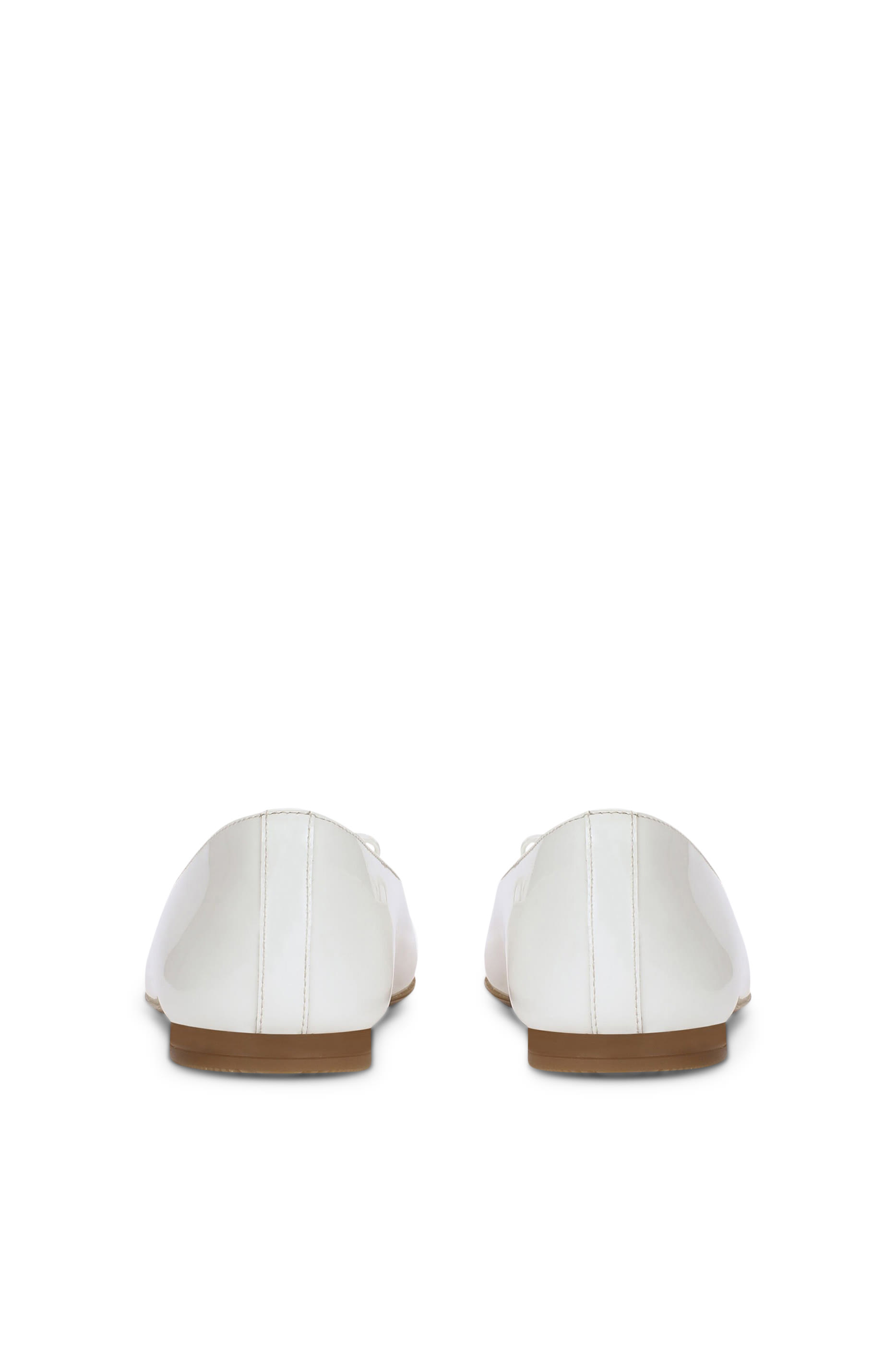 حذاء بالرينا جلد للأطفال بكعب مسطح