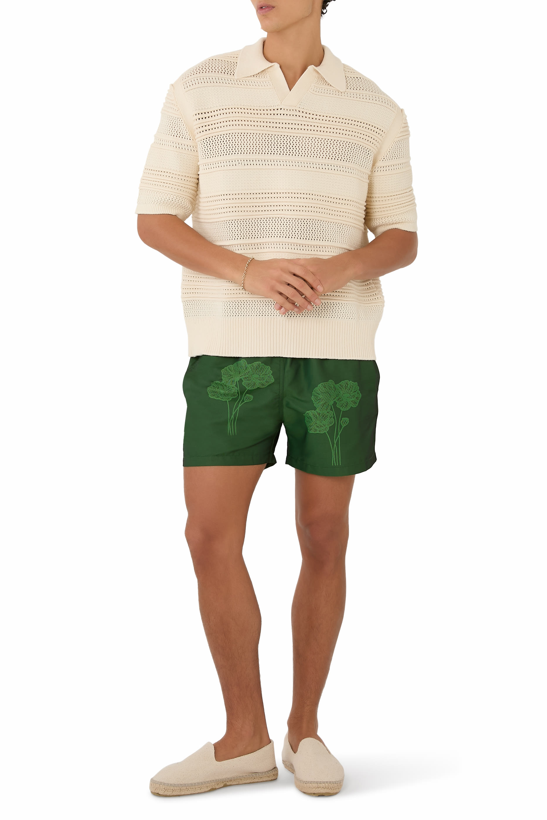  Rio Sport Floral Jacquard Swim Shorts