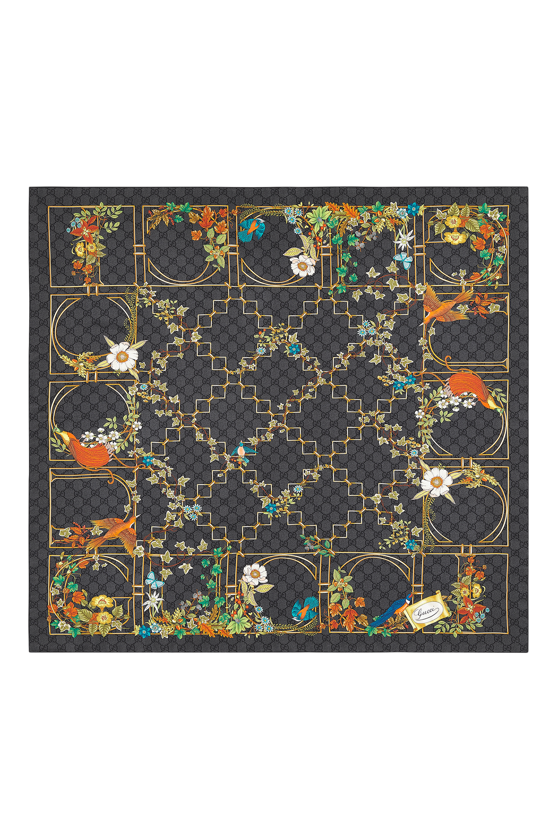 وشاح بنقشة حرير تويل