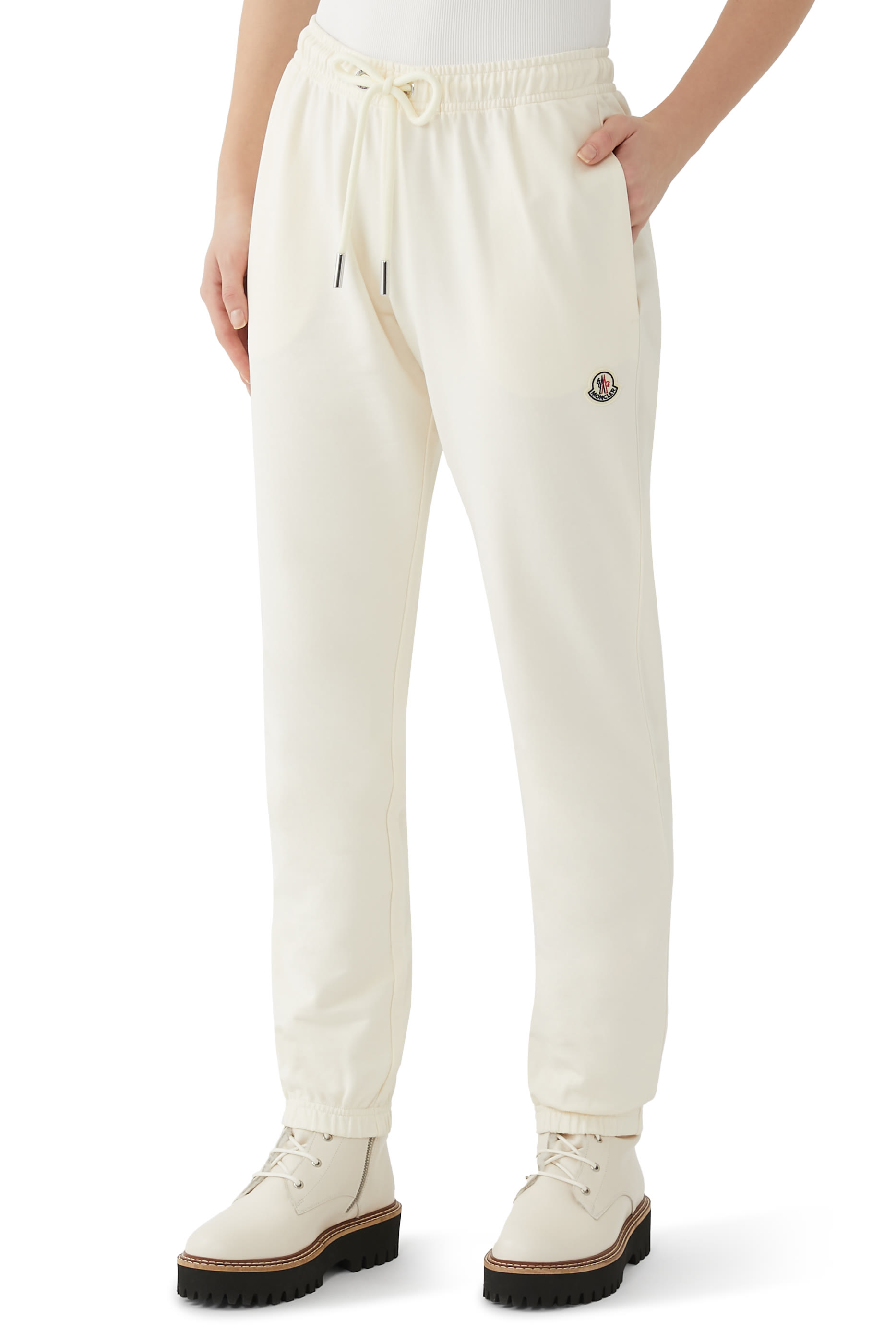 بنطال رياضي برقعة بشعار الماركة