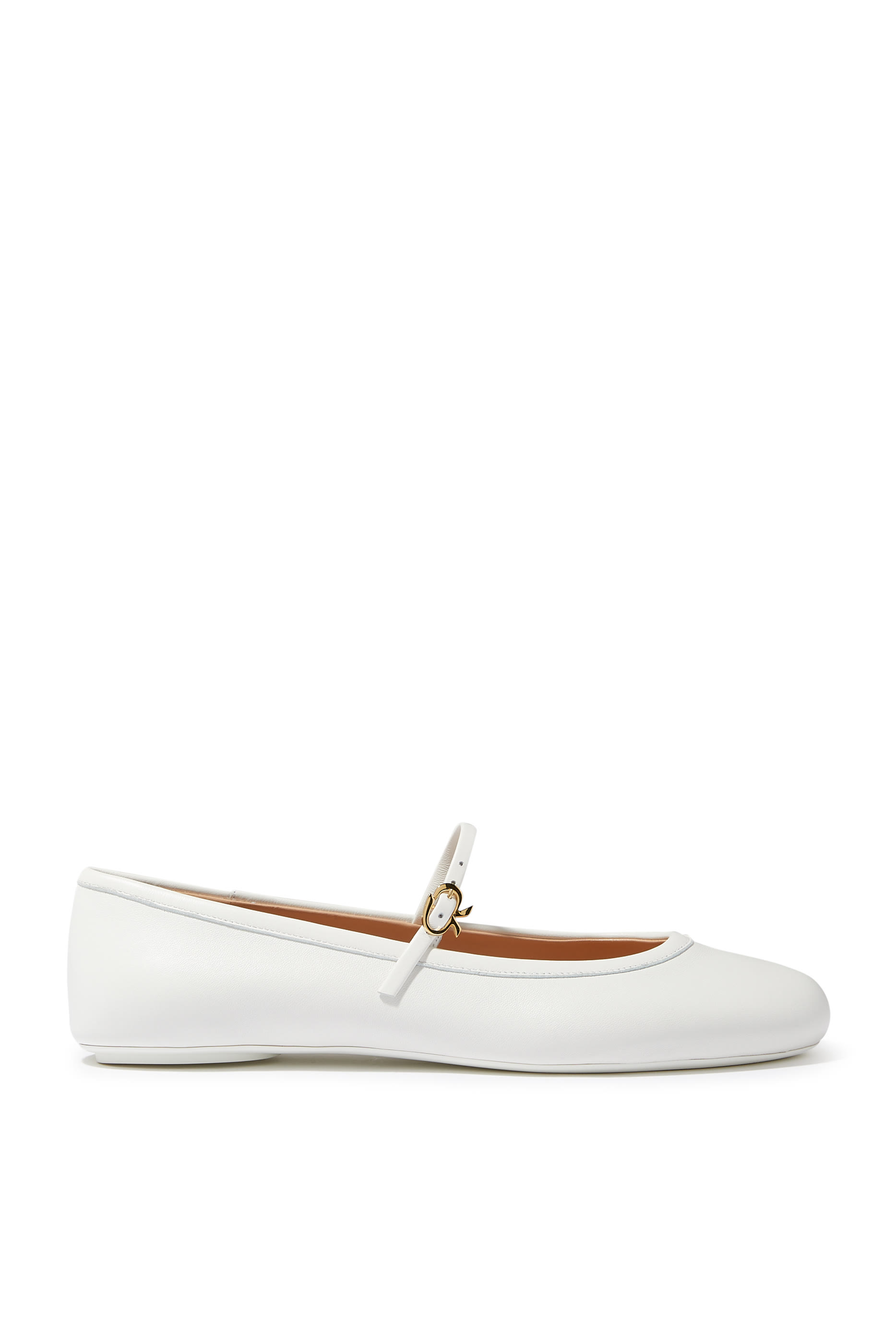 حذاء باليرينا كارلا بسير ريبون جلد