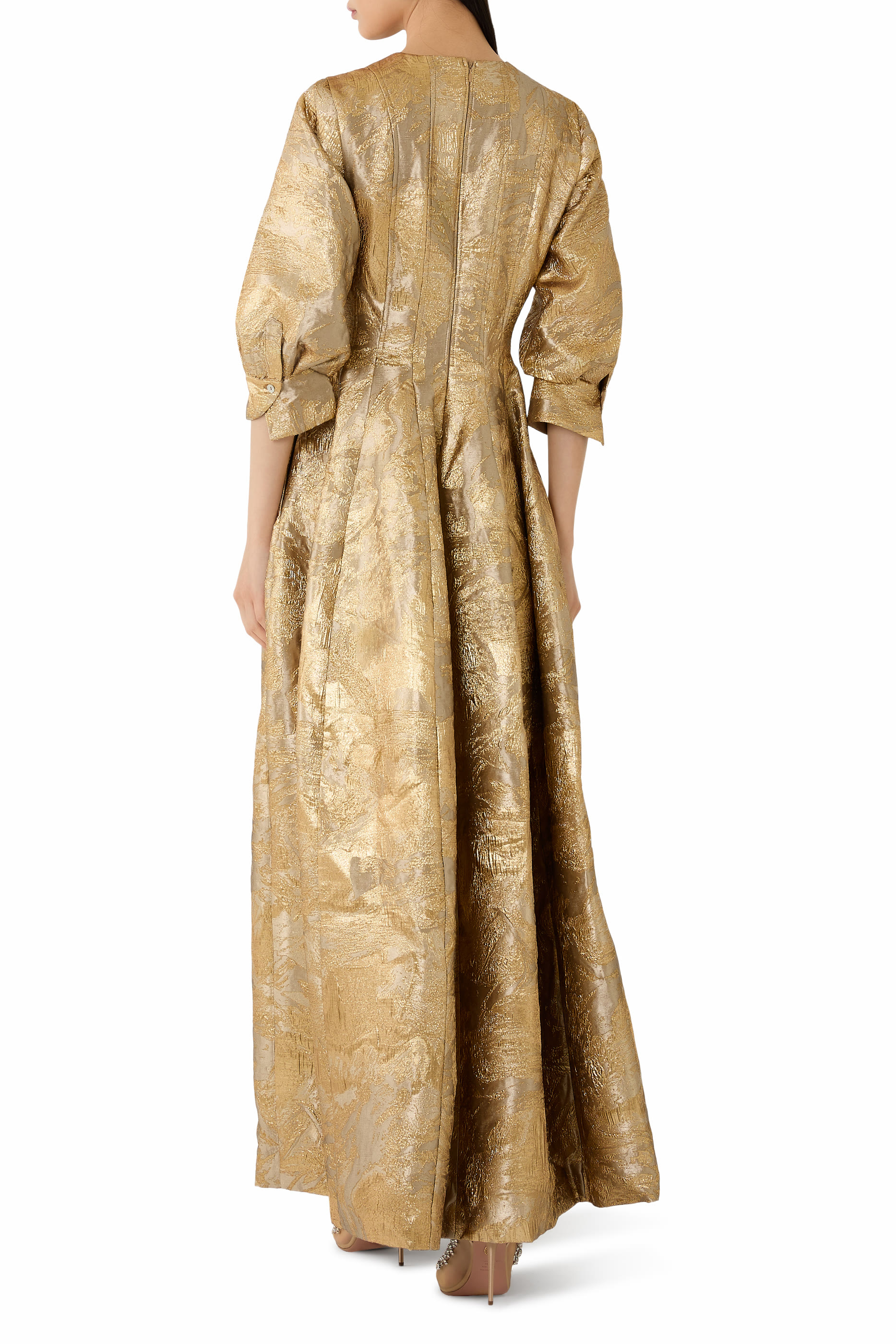 فستان سهرة ملارافيل جاكار لامع