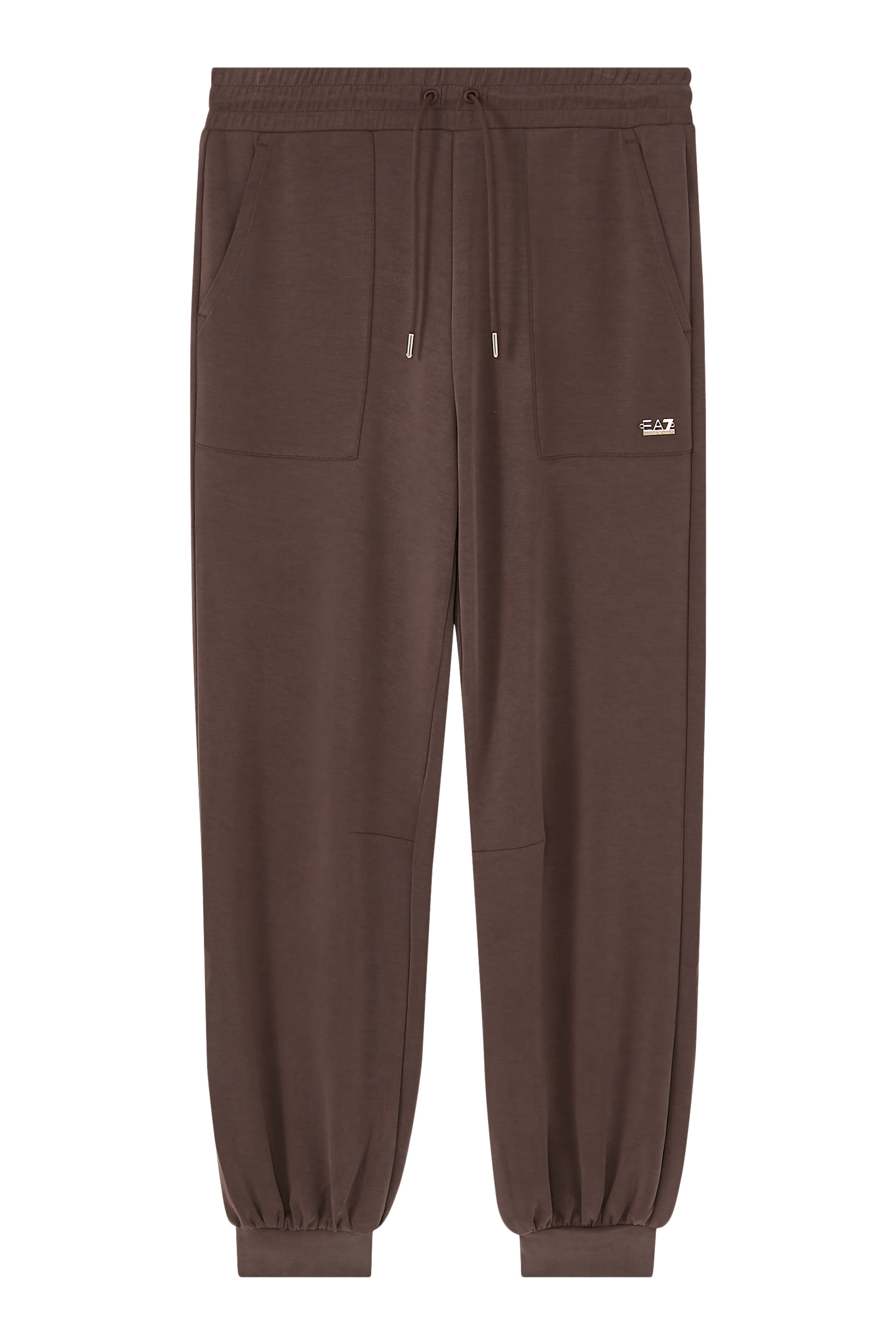 بنطال رياضي بقصة فضفاضة بشعار الماركة