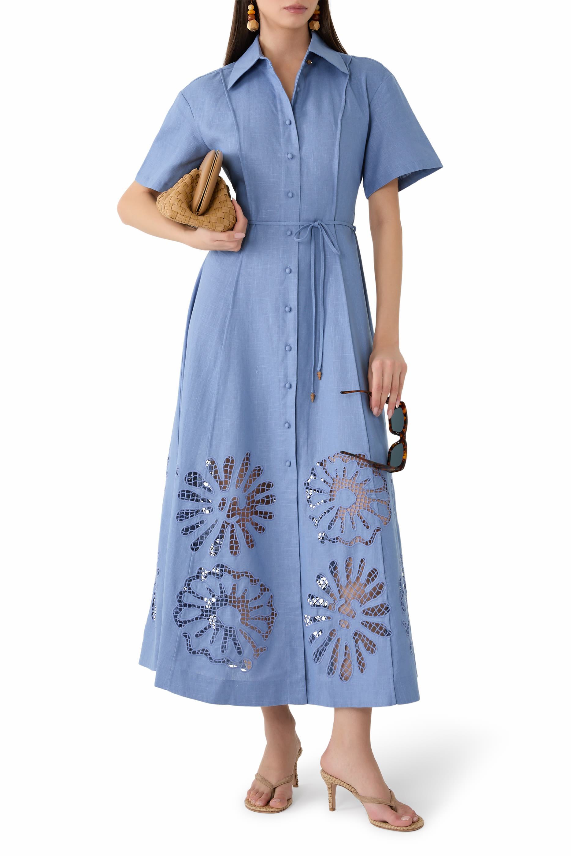 فستان أناليس بنمط قميص