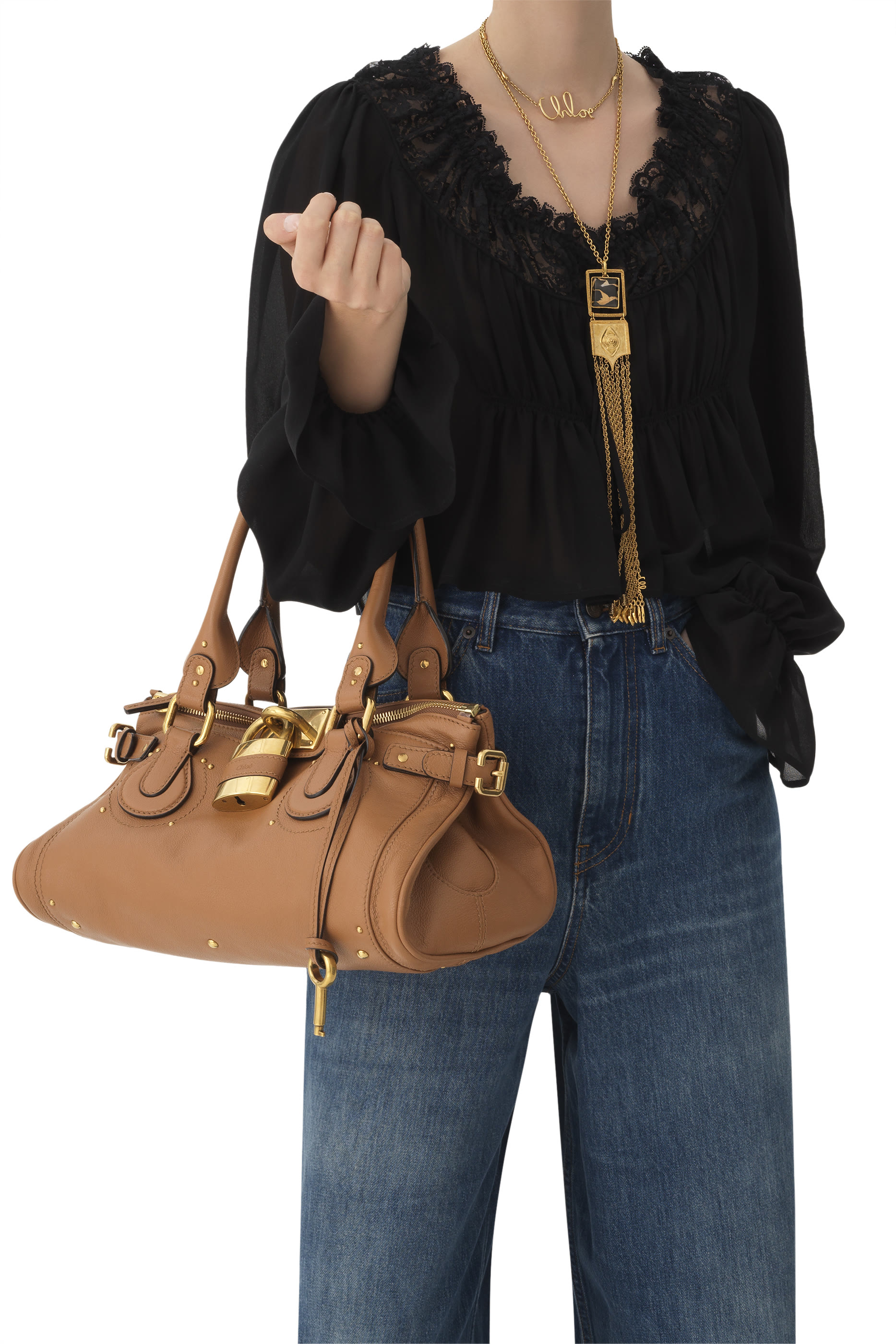 حقيبة بادينغتون جلد