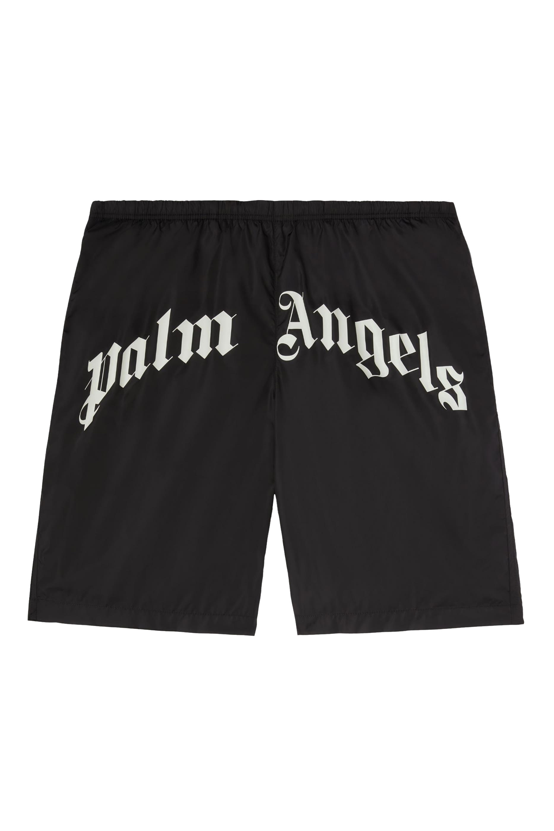 شورت سباحة بشعار الماركة بتصميم مقوس