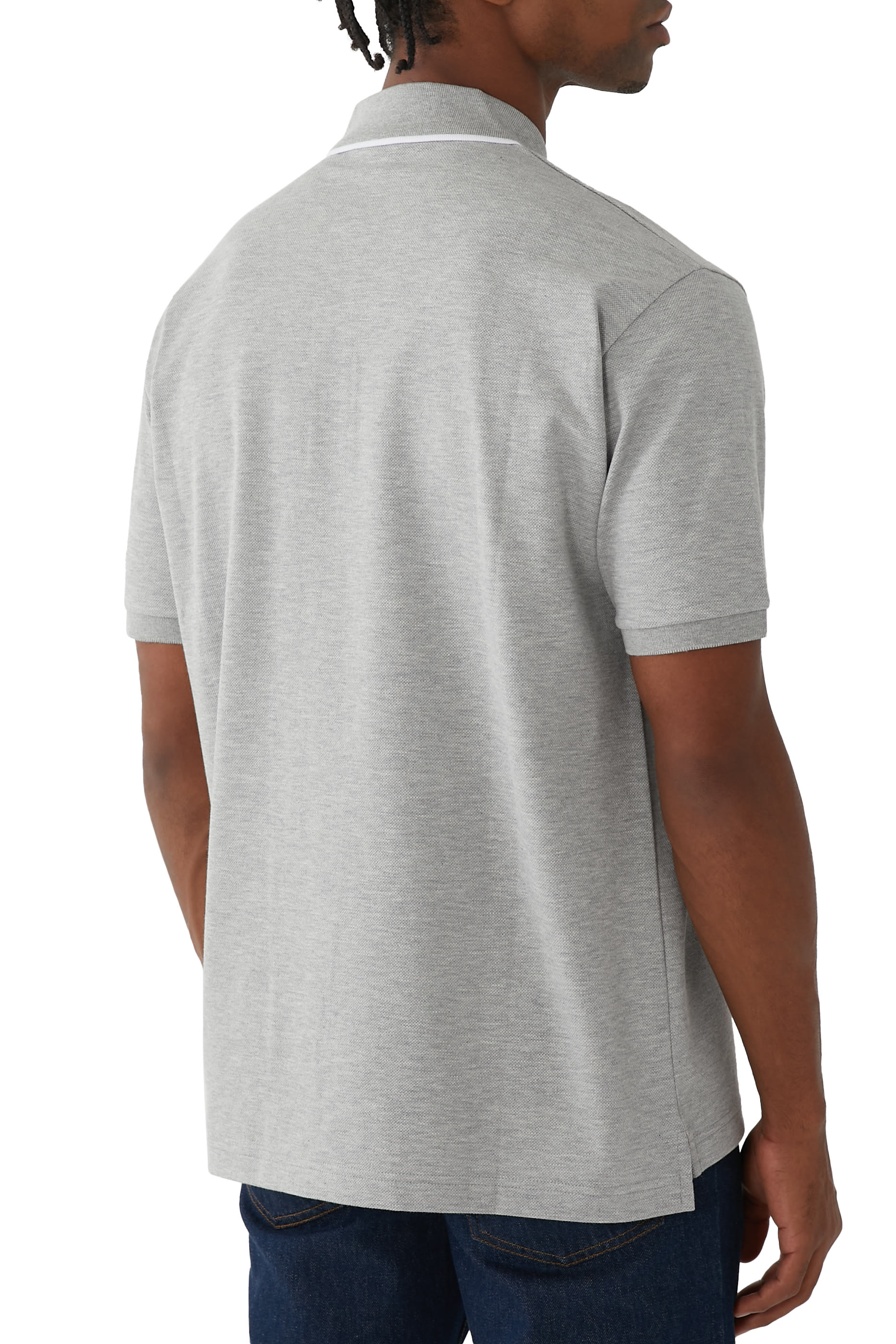 قميص بولو بشعار الماركة قطن بيكيه