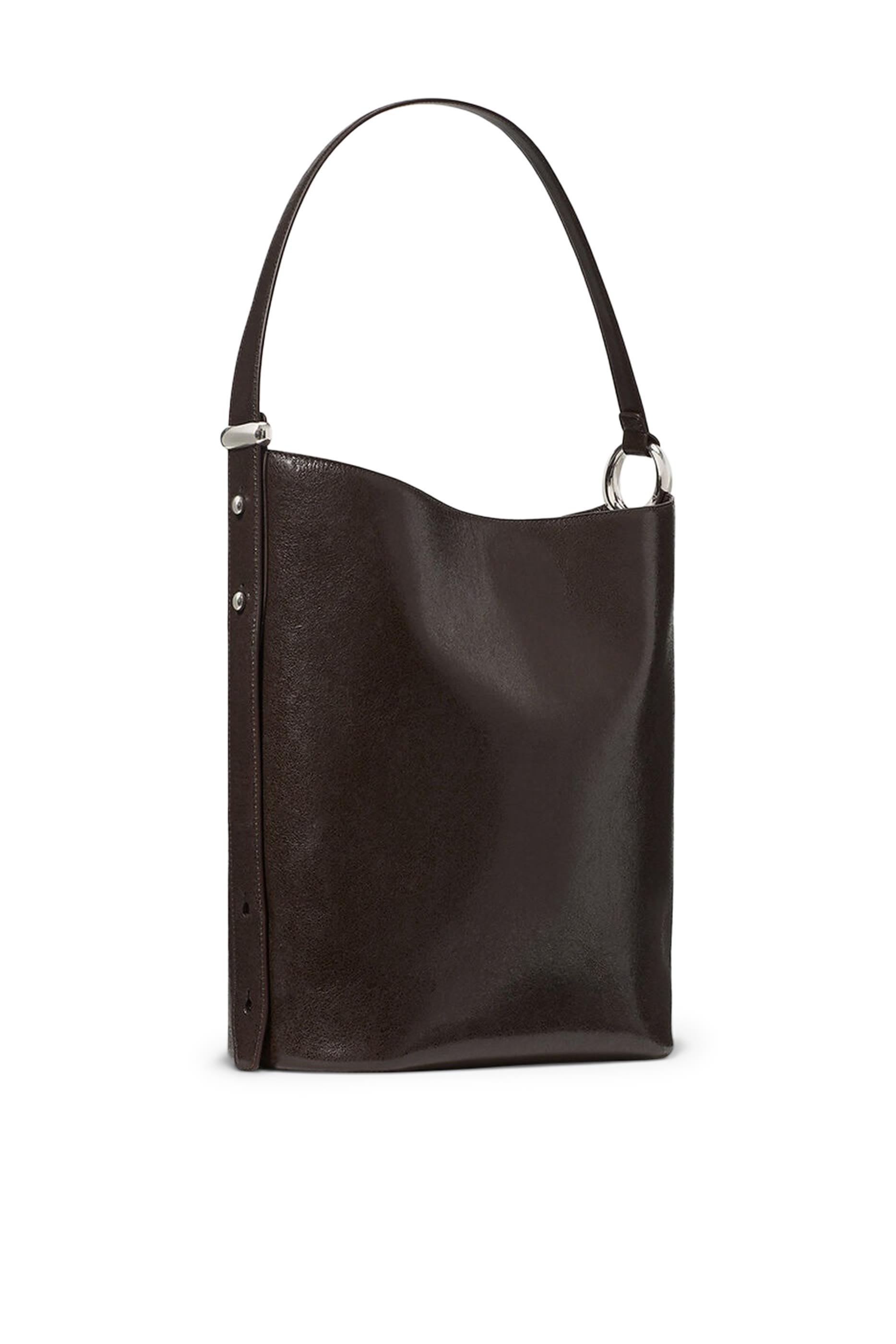 حقيبة باكيت هالو كبيرة جلد لامع