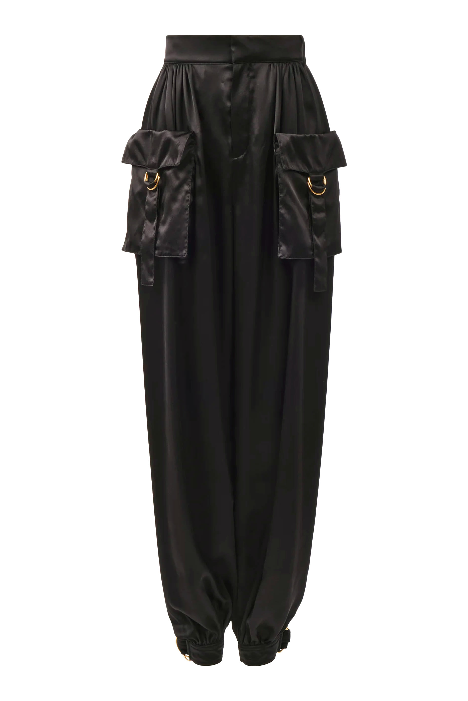 بنطال كارغو بقصة انسيابية حرير ستان