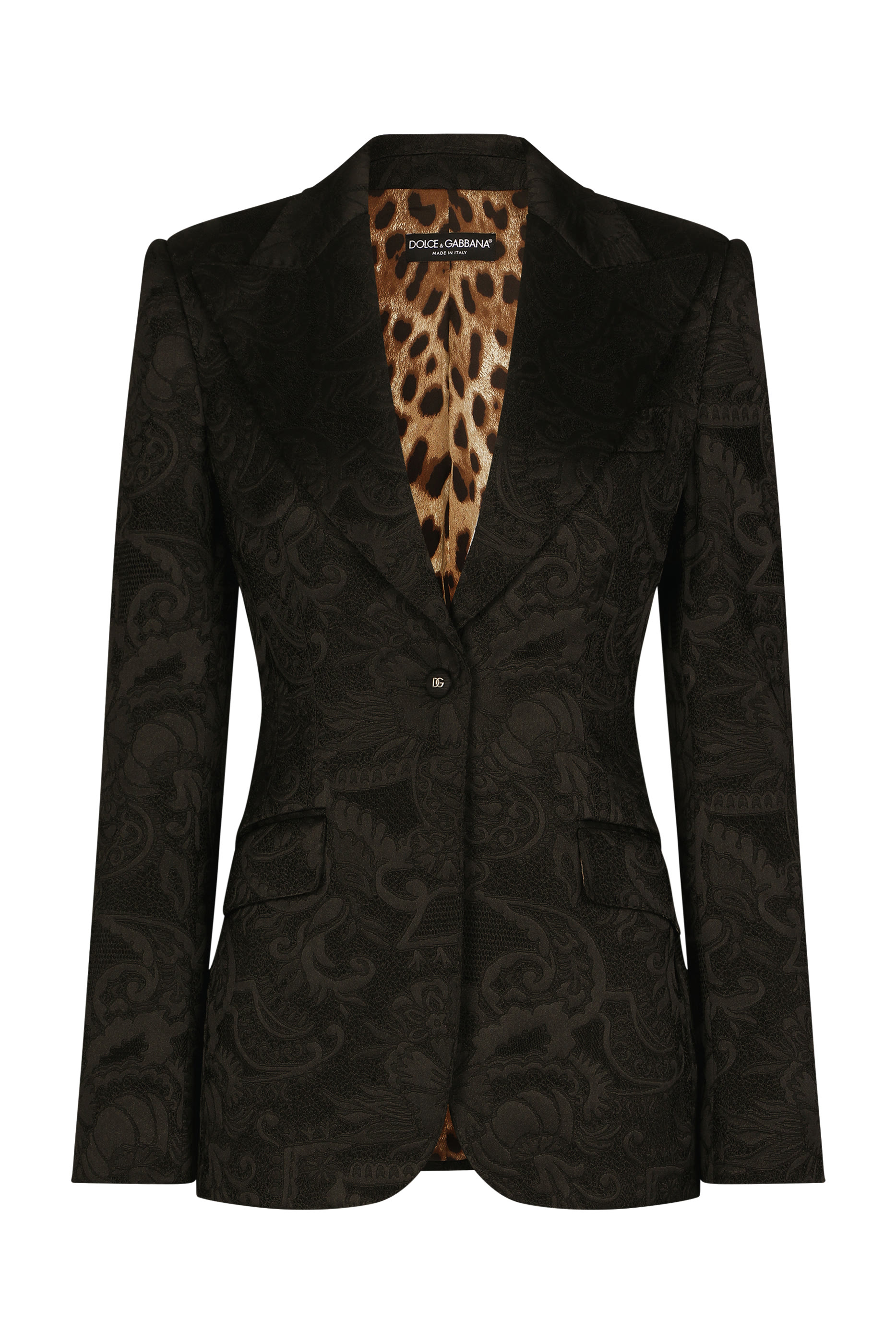 بليزر تورلينجتون بنقشة زهور جاكار