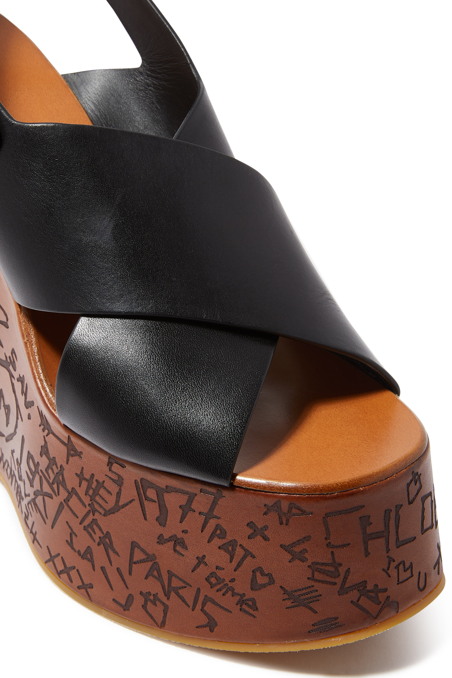 صندل ماكسيم بسير خلفي وكعب ويدج