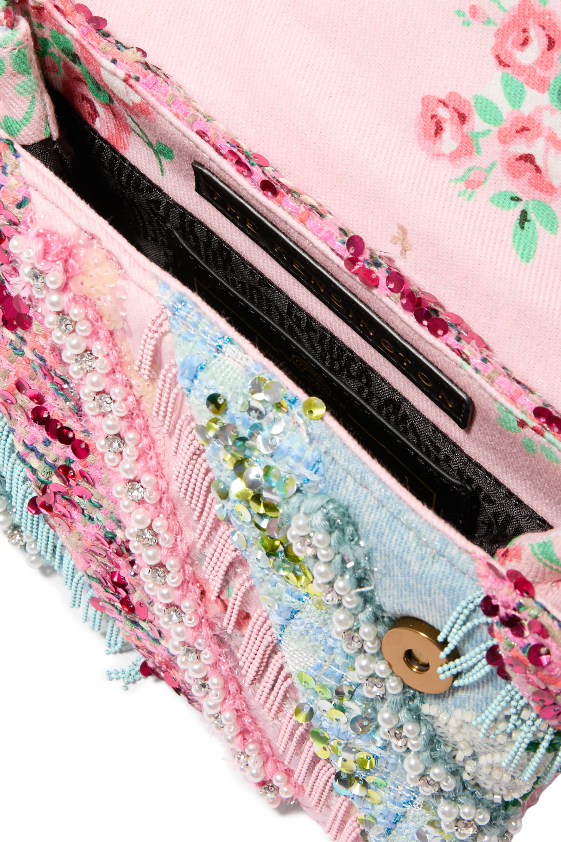 حقيبة يد كينسنغتون متوسطة مزينة بشراشيب