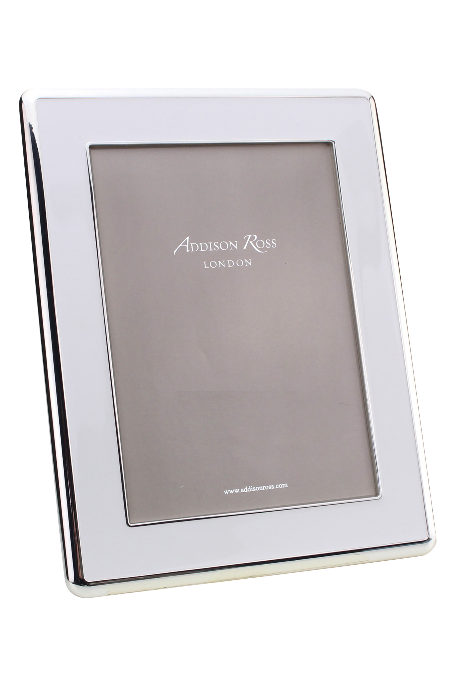 إطار صور مينا بطلاء فضي وتفاصيل مقوسة 5x7