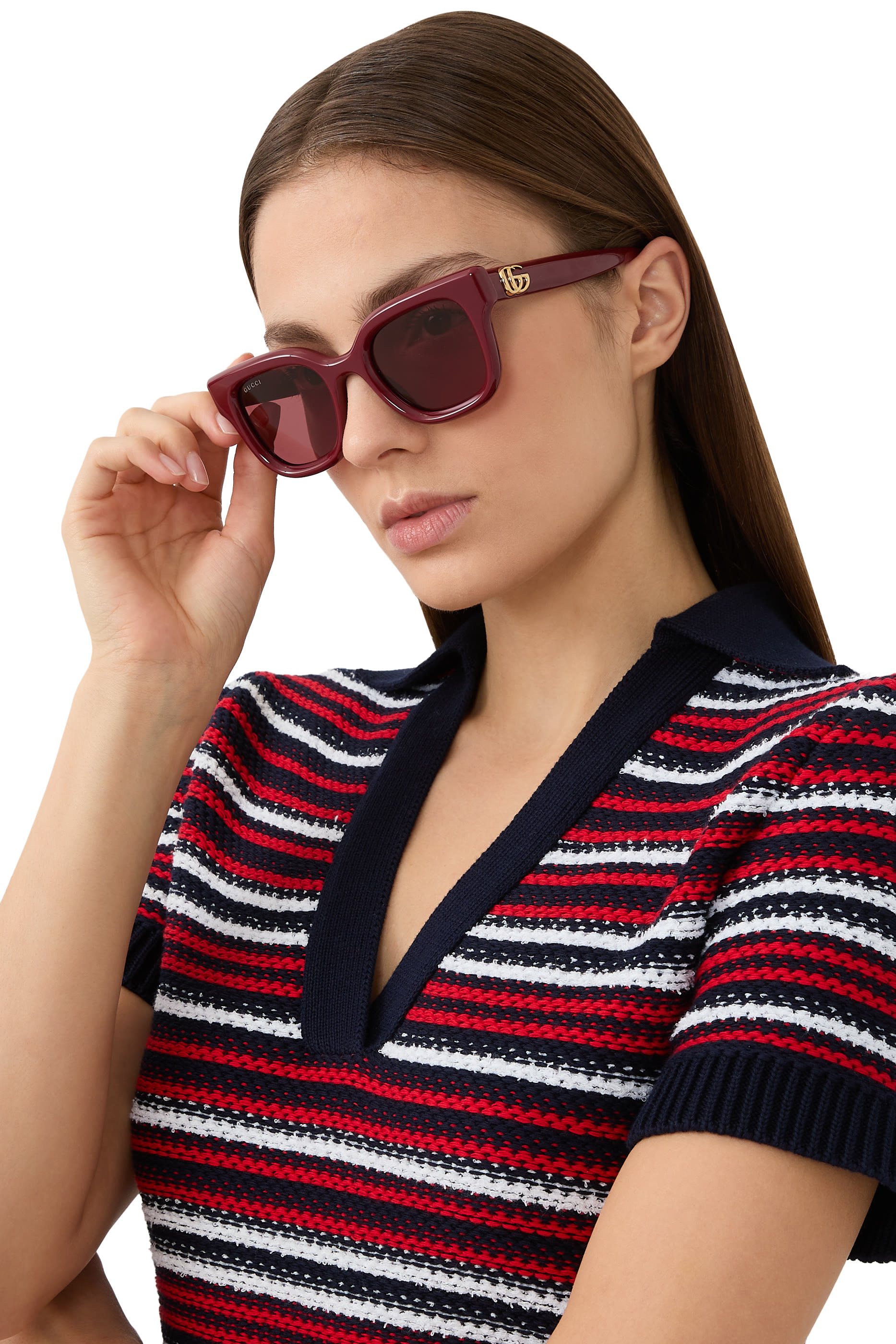 نظارة شمسية بإطار مستدير