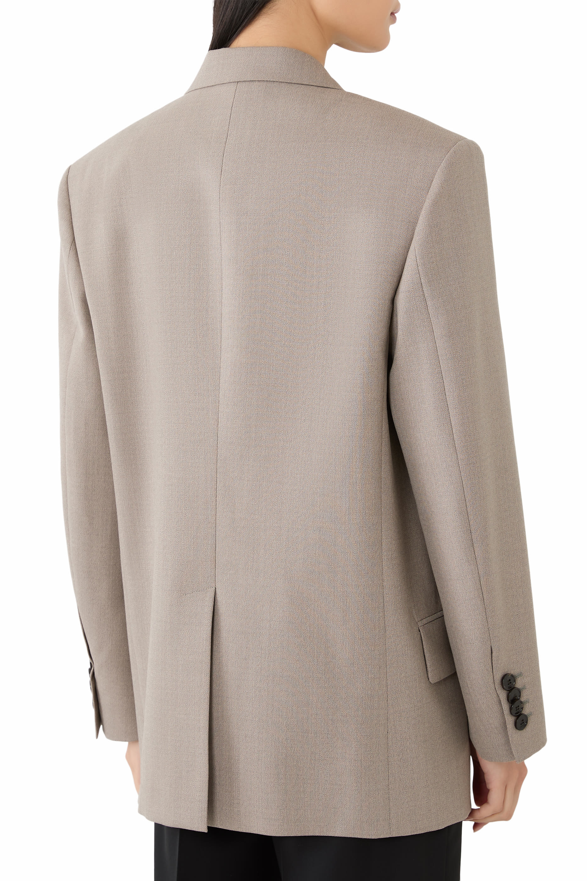 جاكيت بصفي أزرار صوف مولينيه