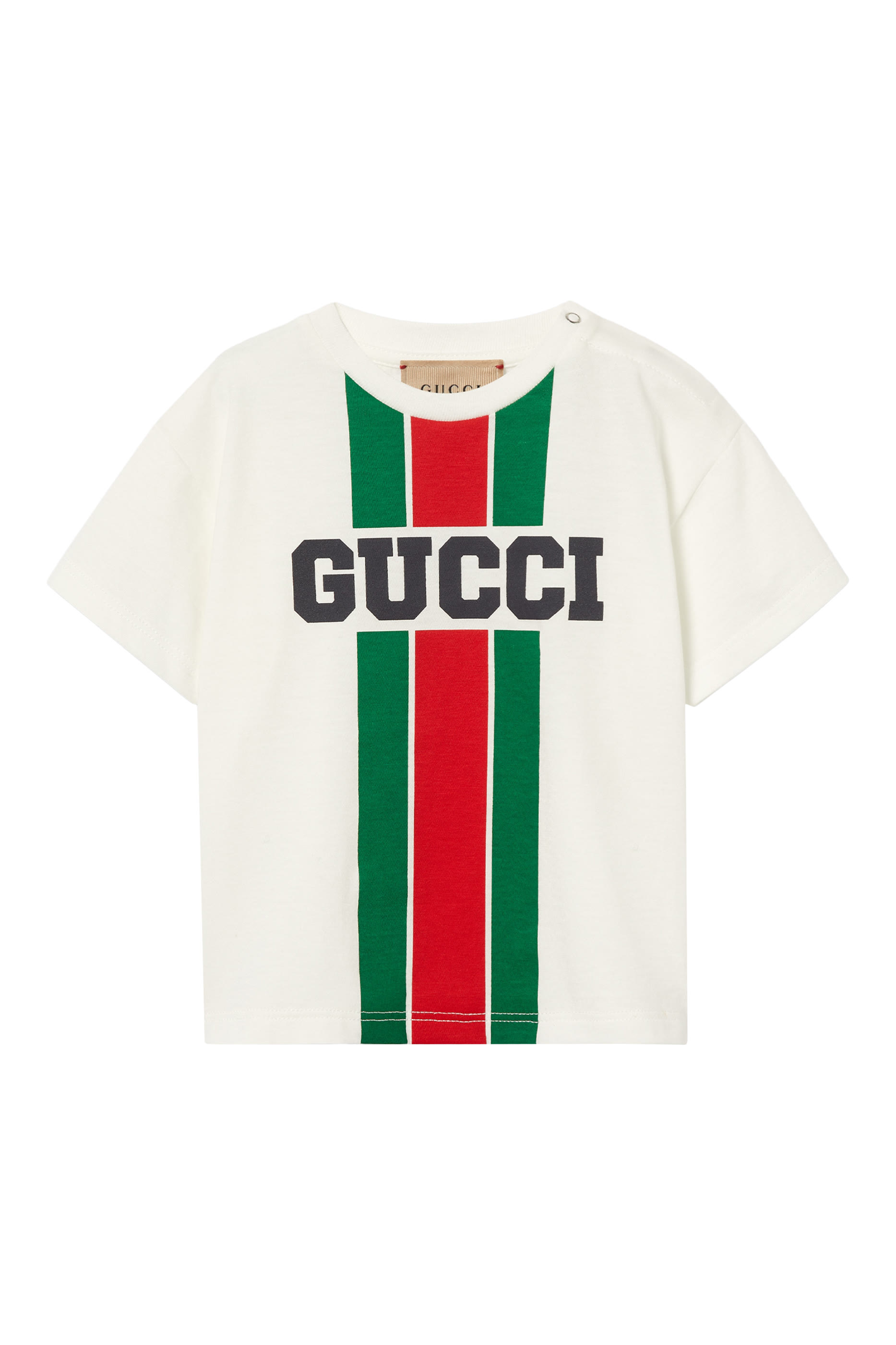 تيشيرت بشعار الماركة قطن للأطفال