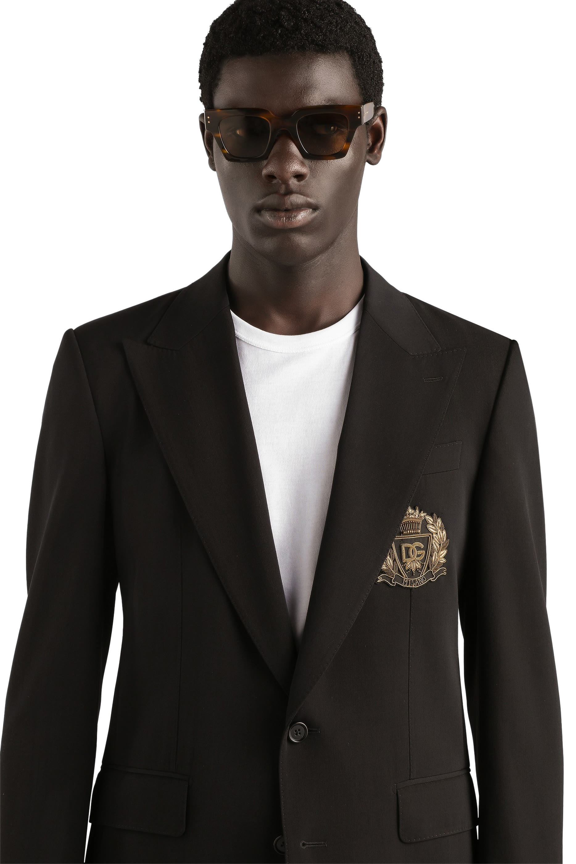  جاكيت سيسيليا خفيف بصف أزرار مزين بشعار الماركة