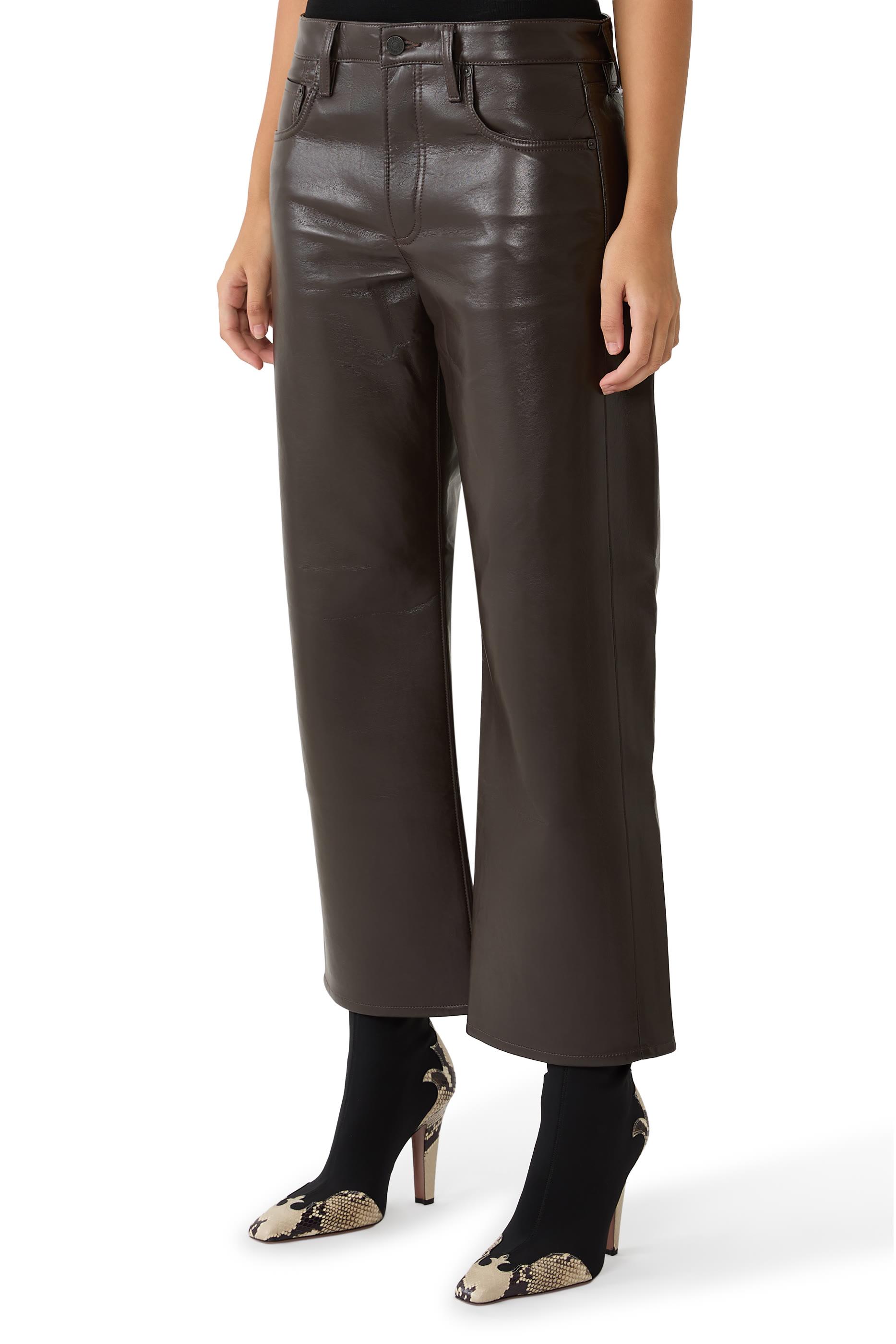 Ayla Baggy Recycled Leather Pants