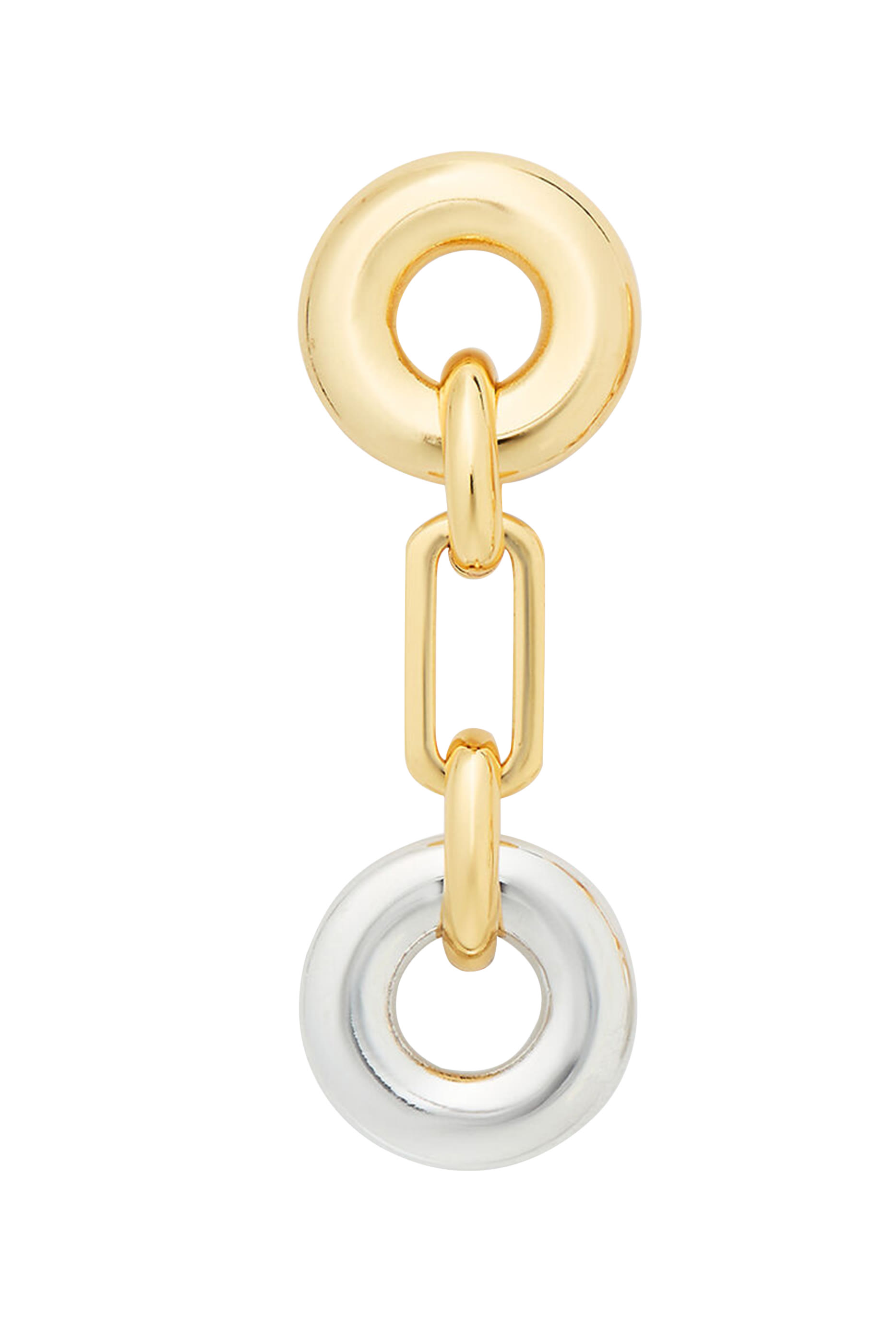 أقراط متدلية بتصميم متداخل مزينة بأعمدة من التيتانيوم ومرصعة بأحجار زركونيا مكعبة، معدن مطلي