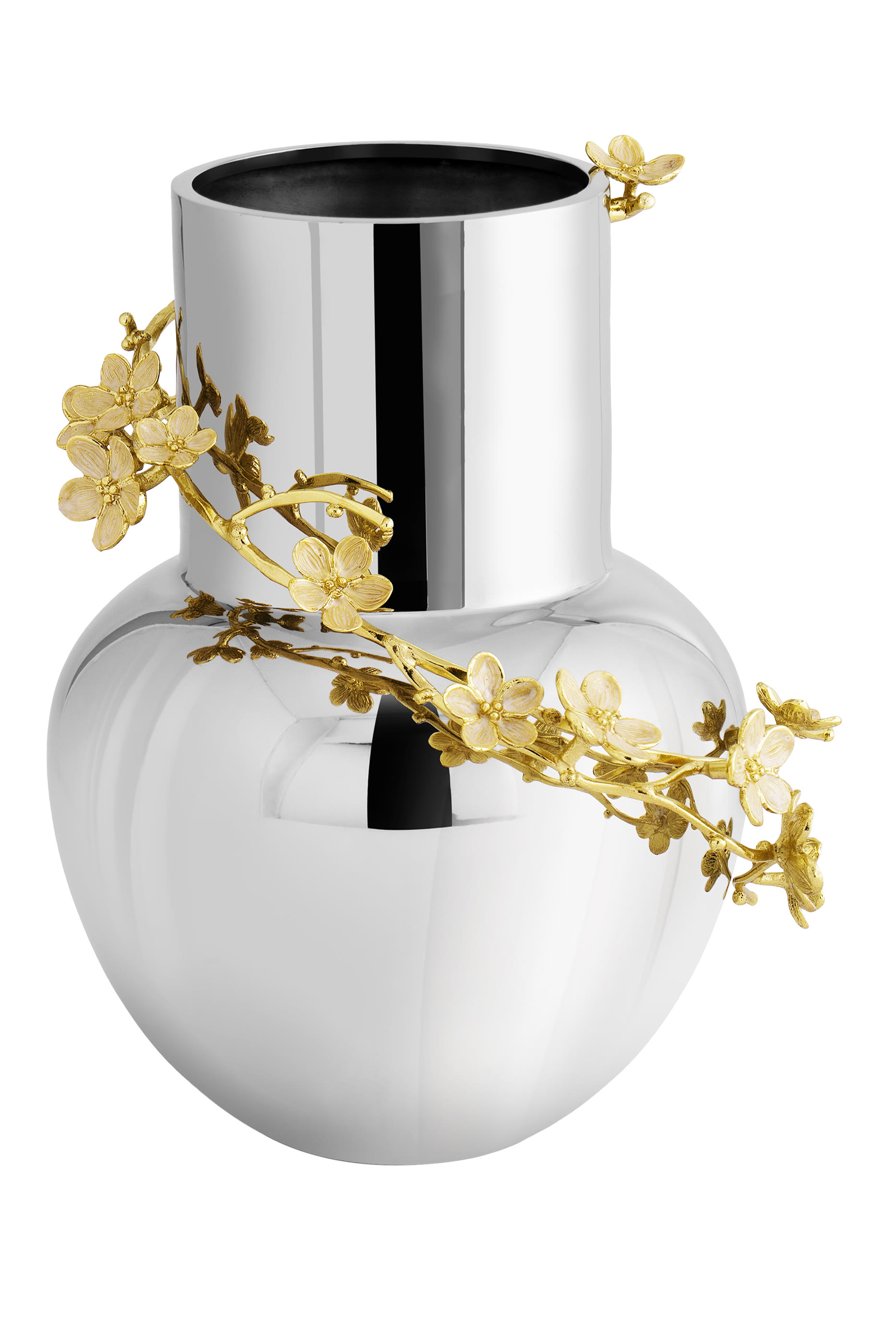 مزهرية متوسطة بتصميم أزهار الكرز