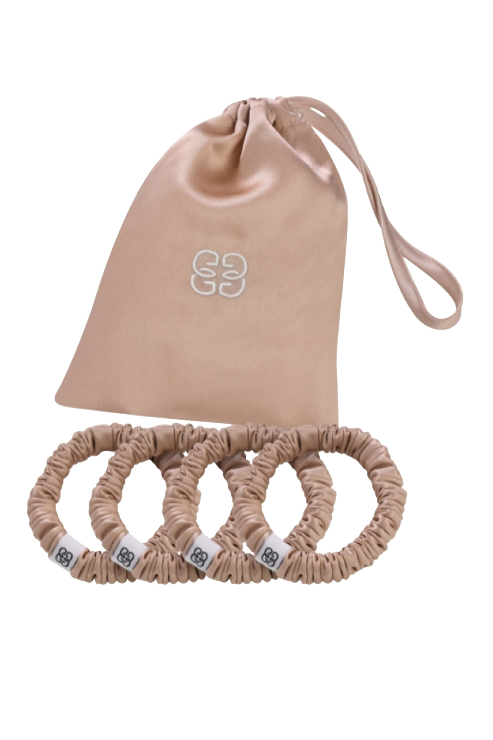 طقم ربطات شعر حرير، 4 قطع