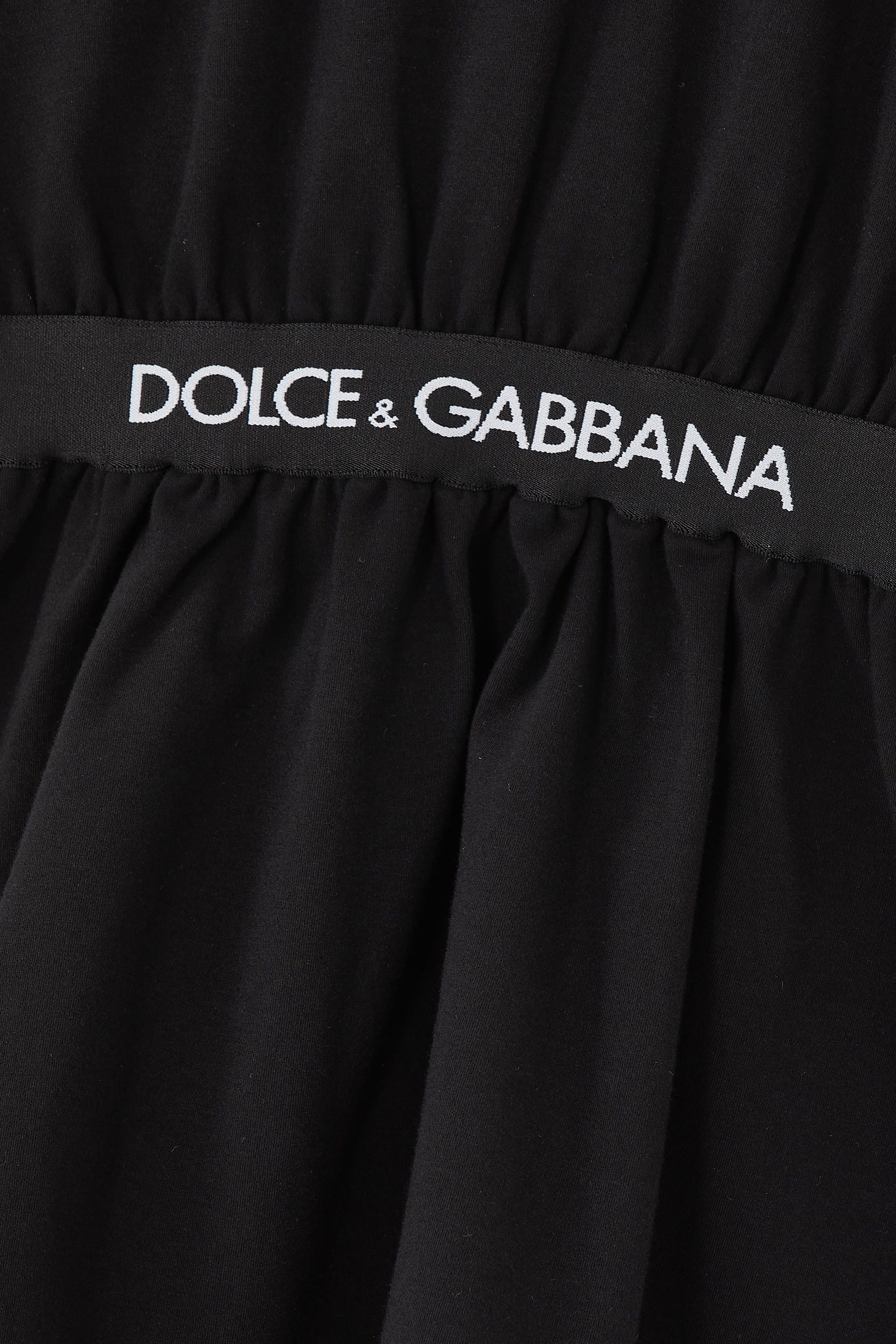 فستان للأطفال بحزام وشعار الماركة جيرسيه