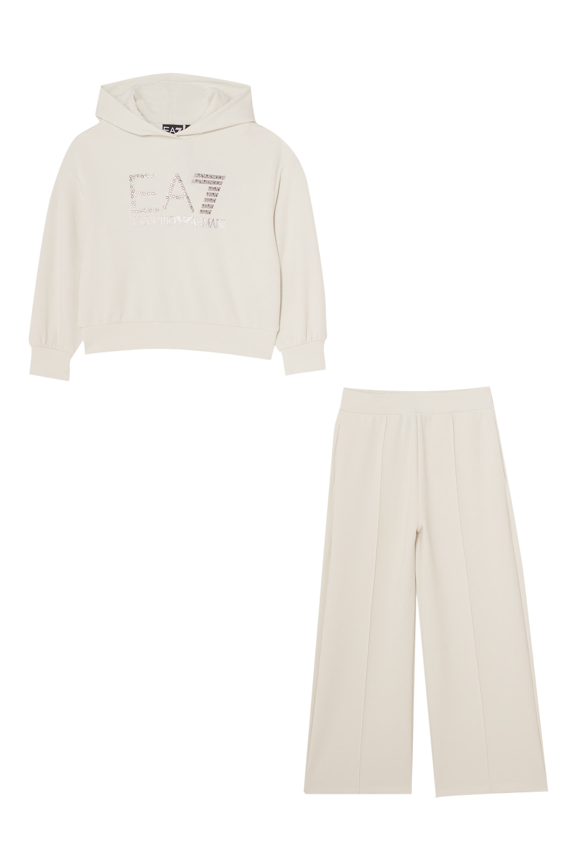 بدلة رياضية بشعار الماركة المرصع بكريستال للأطفال