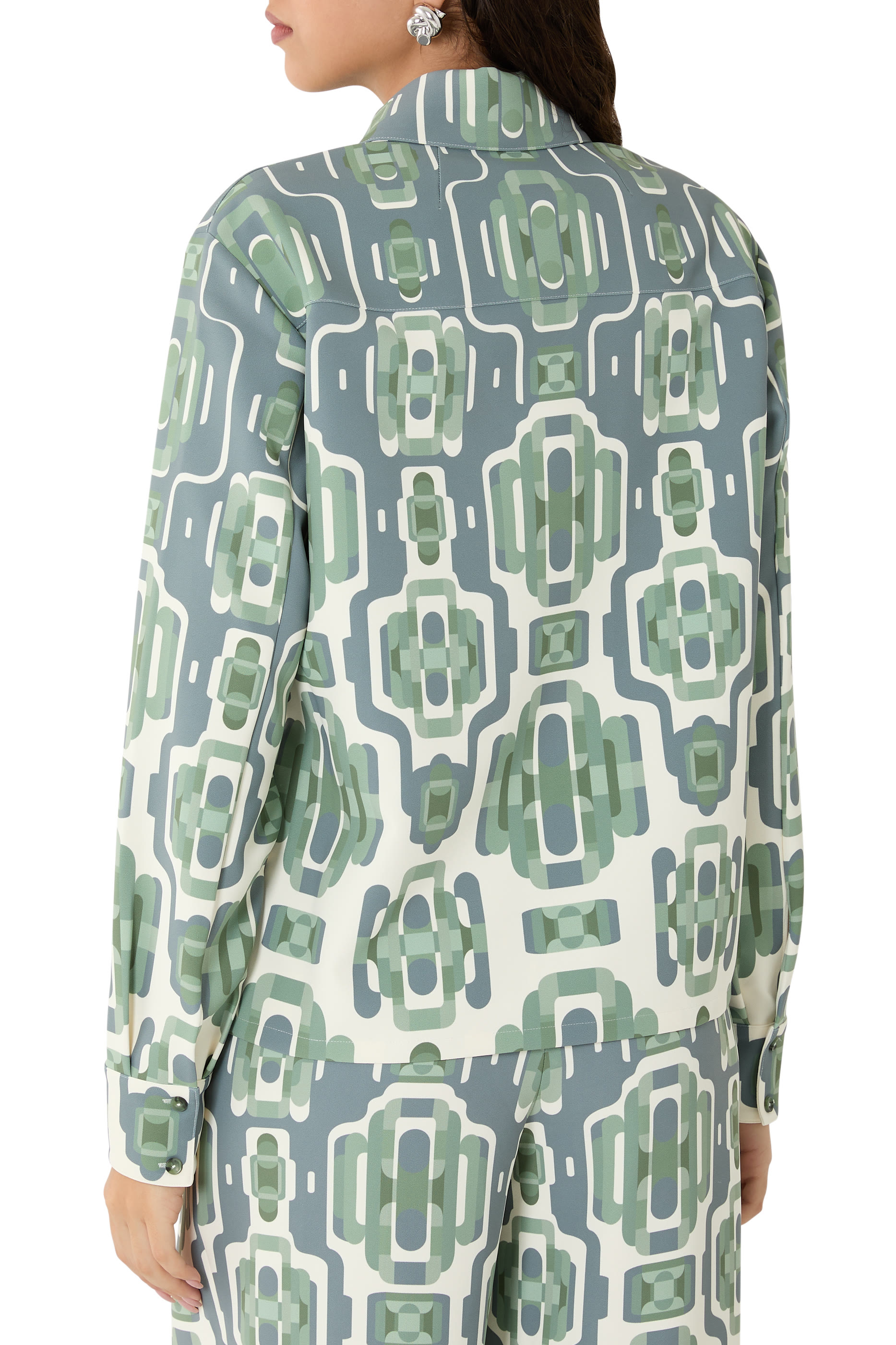 جاكيت كاليش مزين طبعة