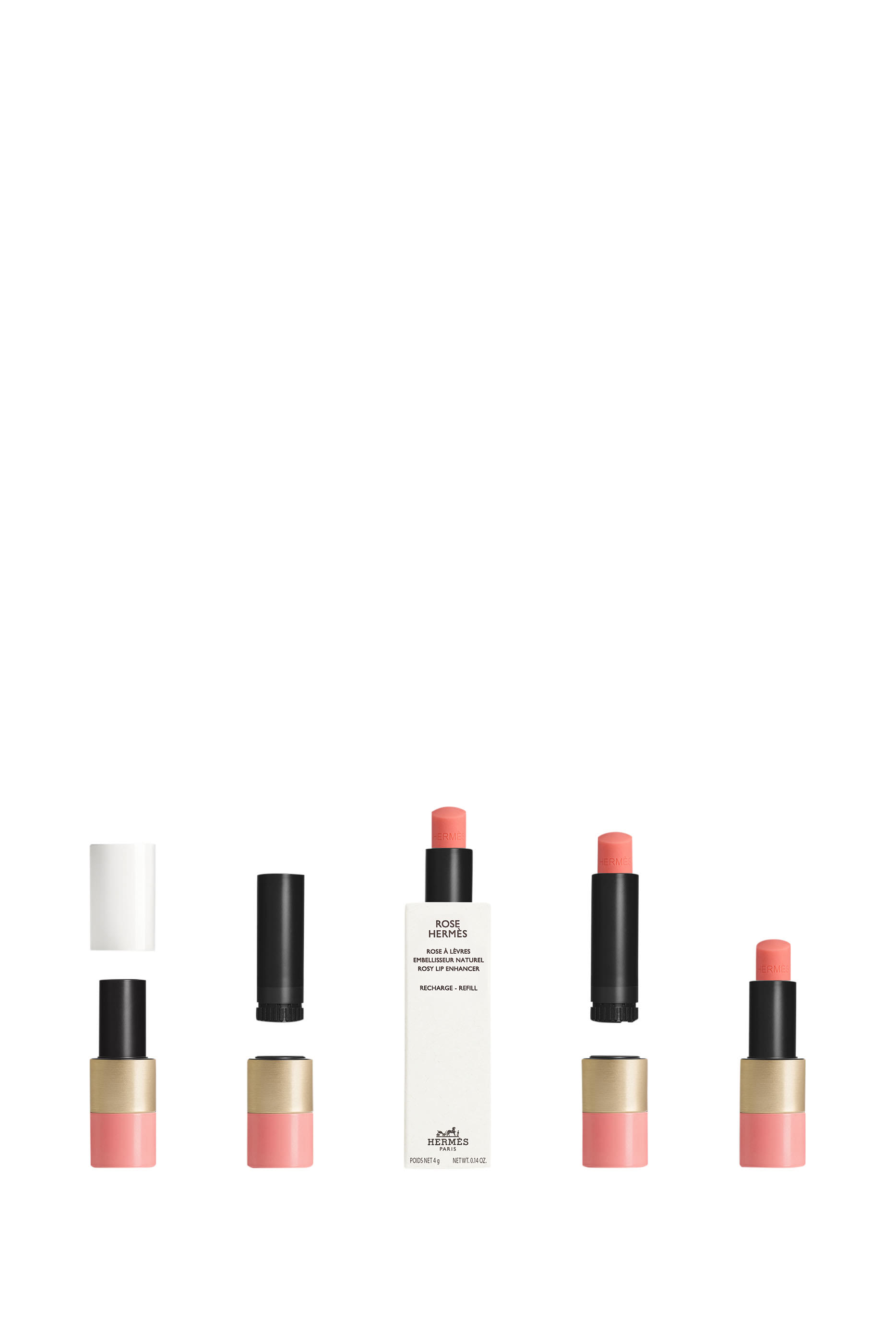  وردي Herm&egrave;s, أنبوب إعادة التعبئة الخاصّ بمعزّز الشفاه الوردي