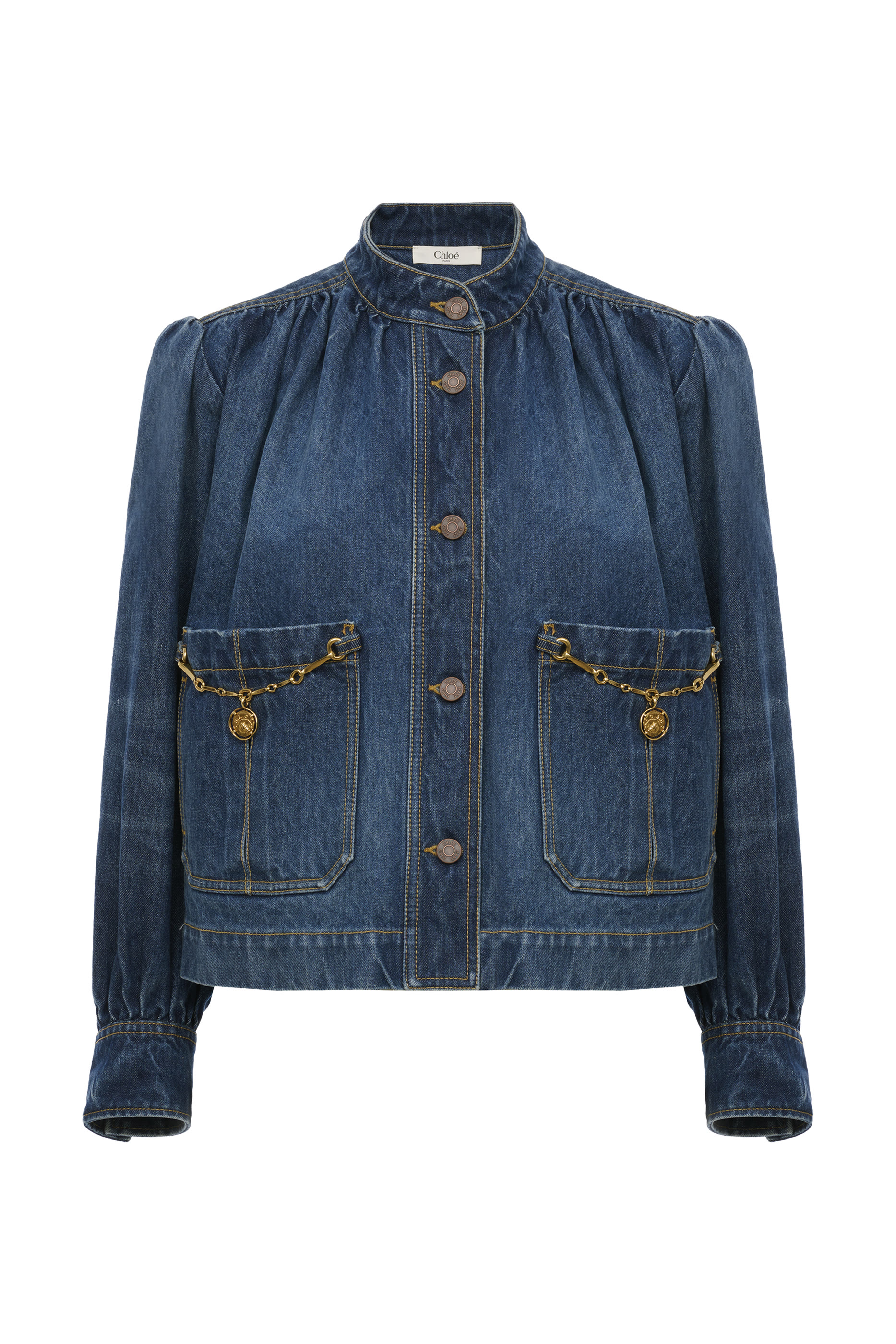 جاكيت بأكمام منفوخة وكشكش