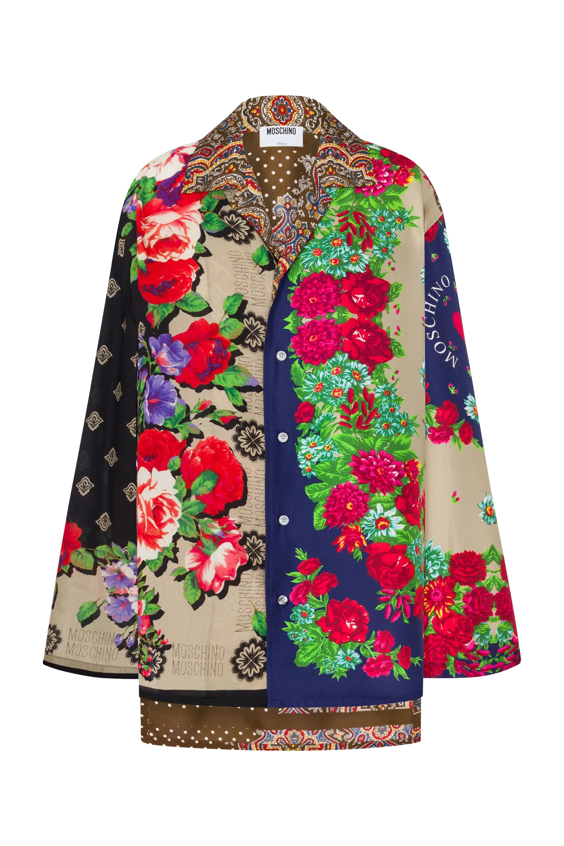 قميص بنقشة حرير