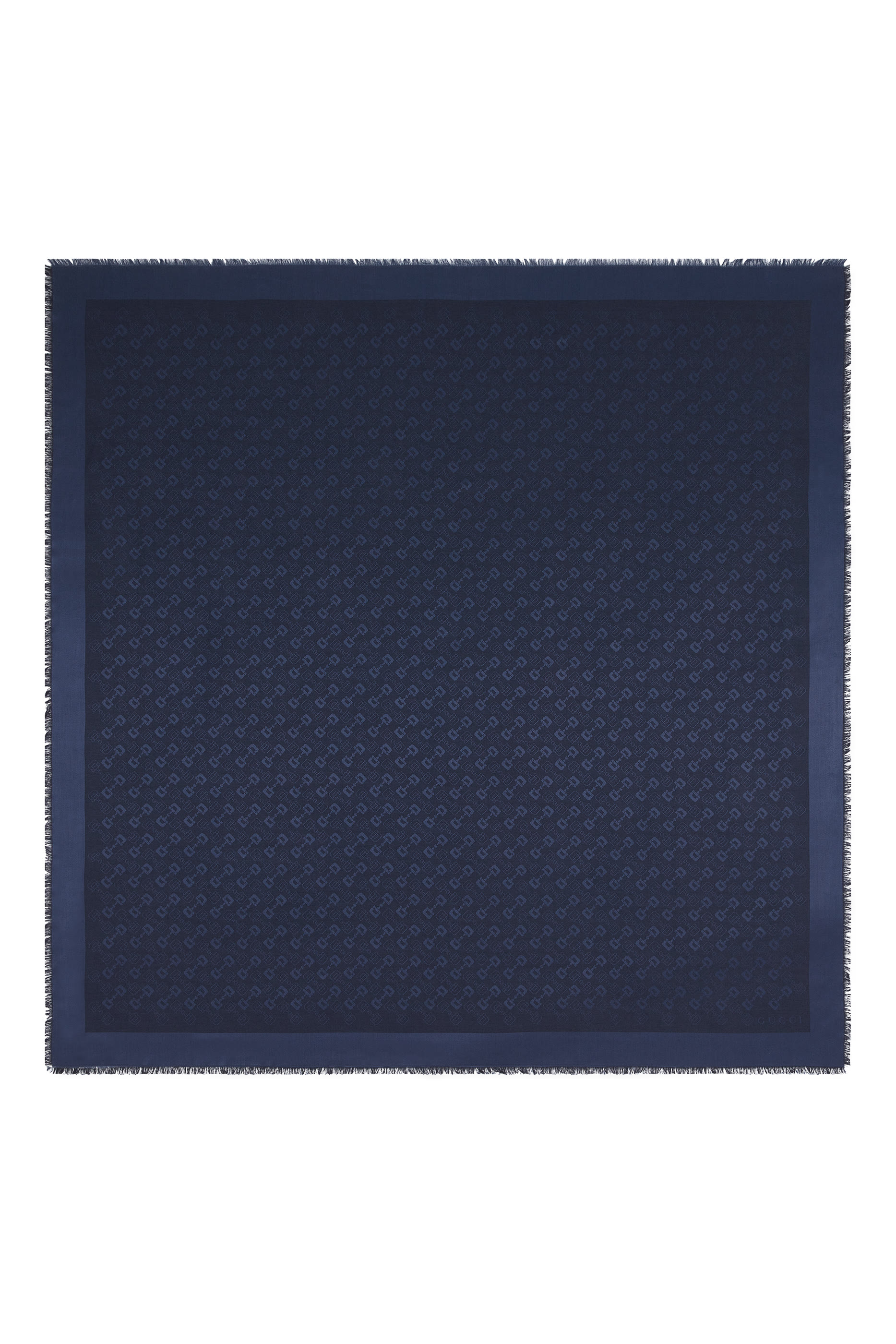 شال جاكار بشعار الماركة صوف وحرير