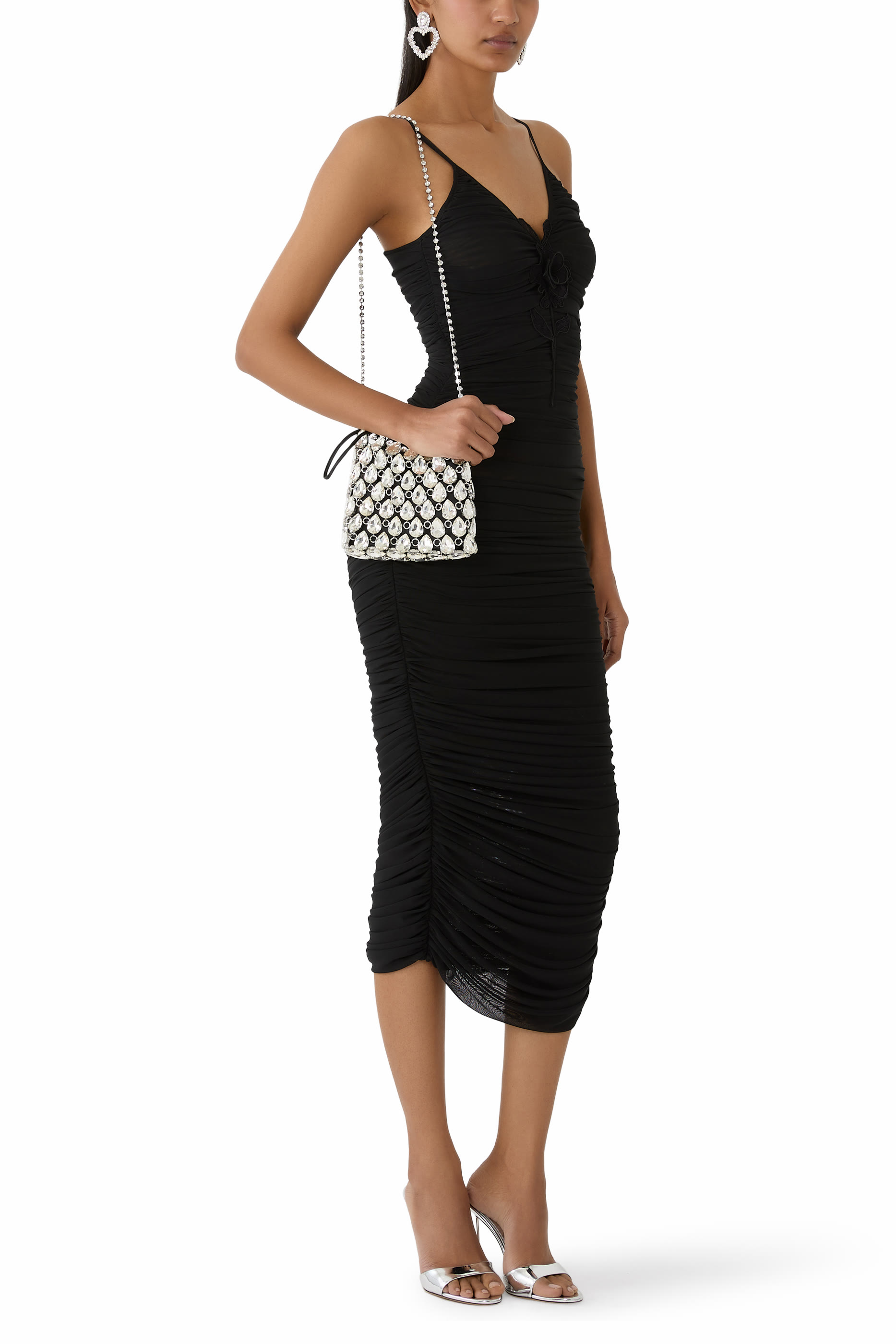 حقيبة شاينميل صغيرة مرصعة بكريستال