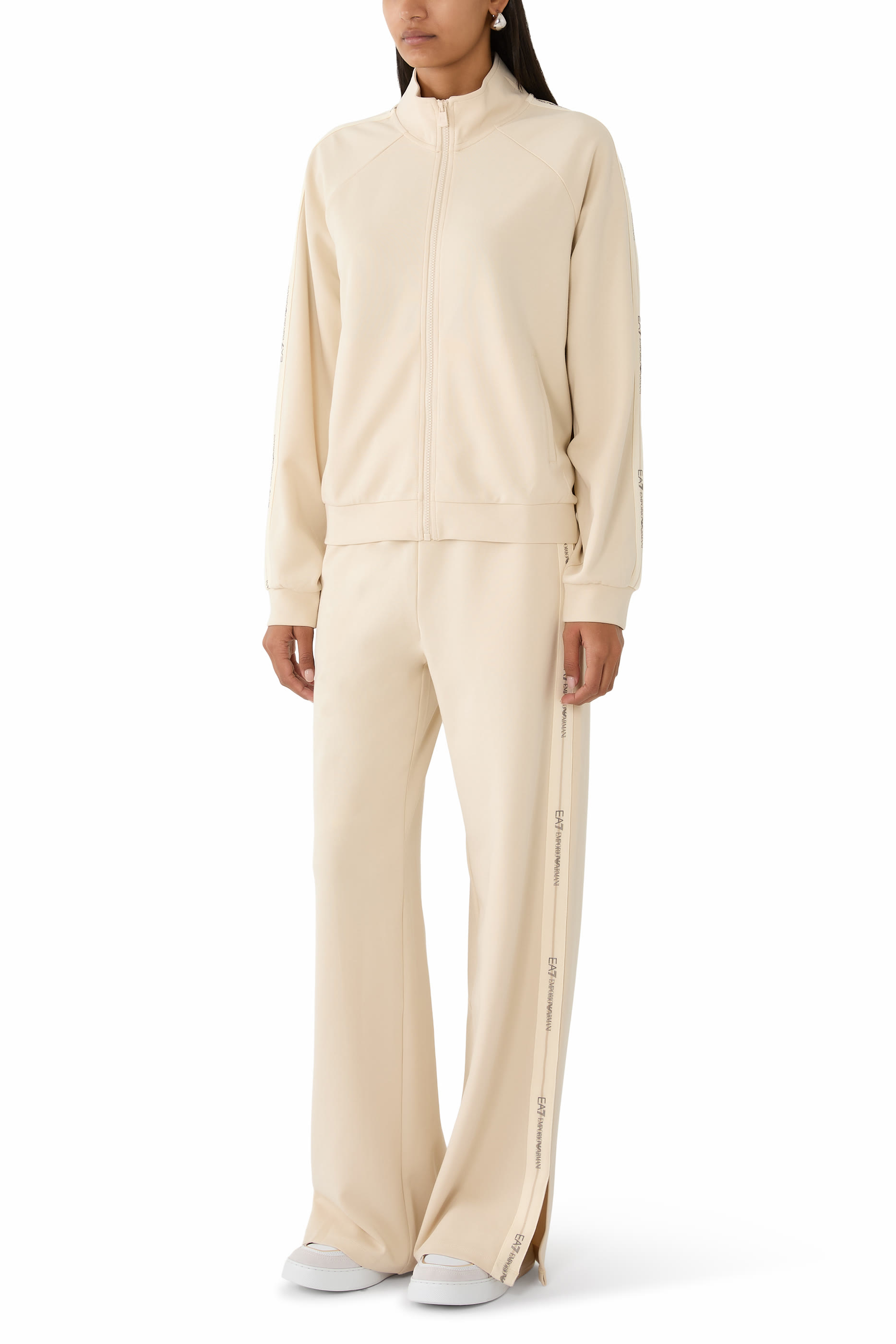 بدلة رياضية بشعار الماركة مزيج مودال مطاطي