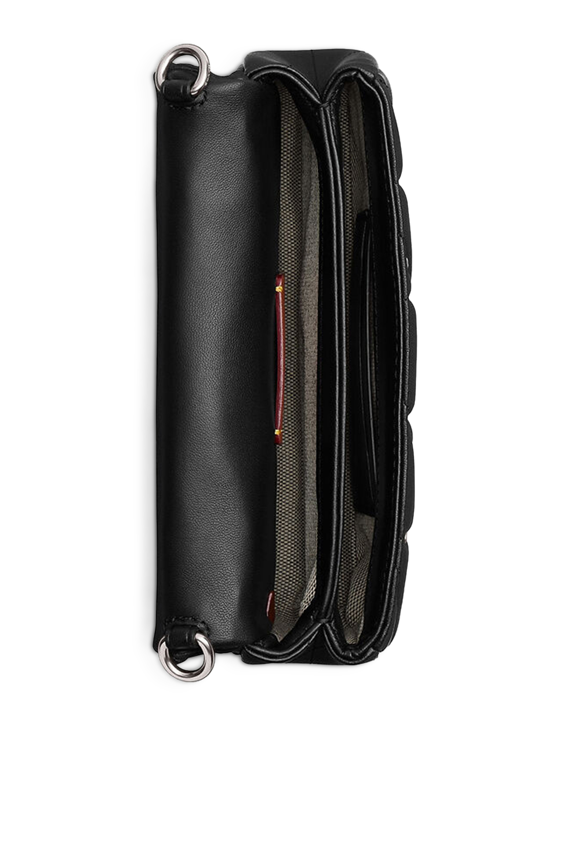 حقيبة كتف تابي 26 مبطنة مزينة بمسامير كريستالية