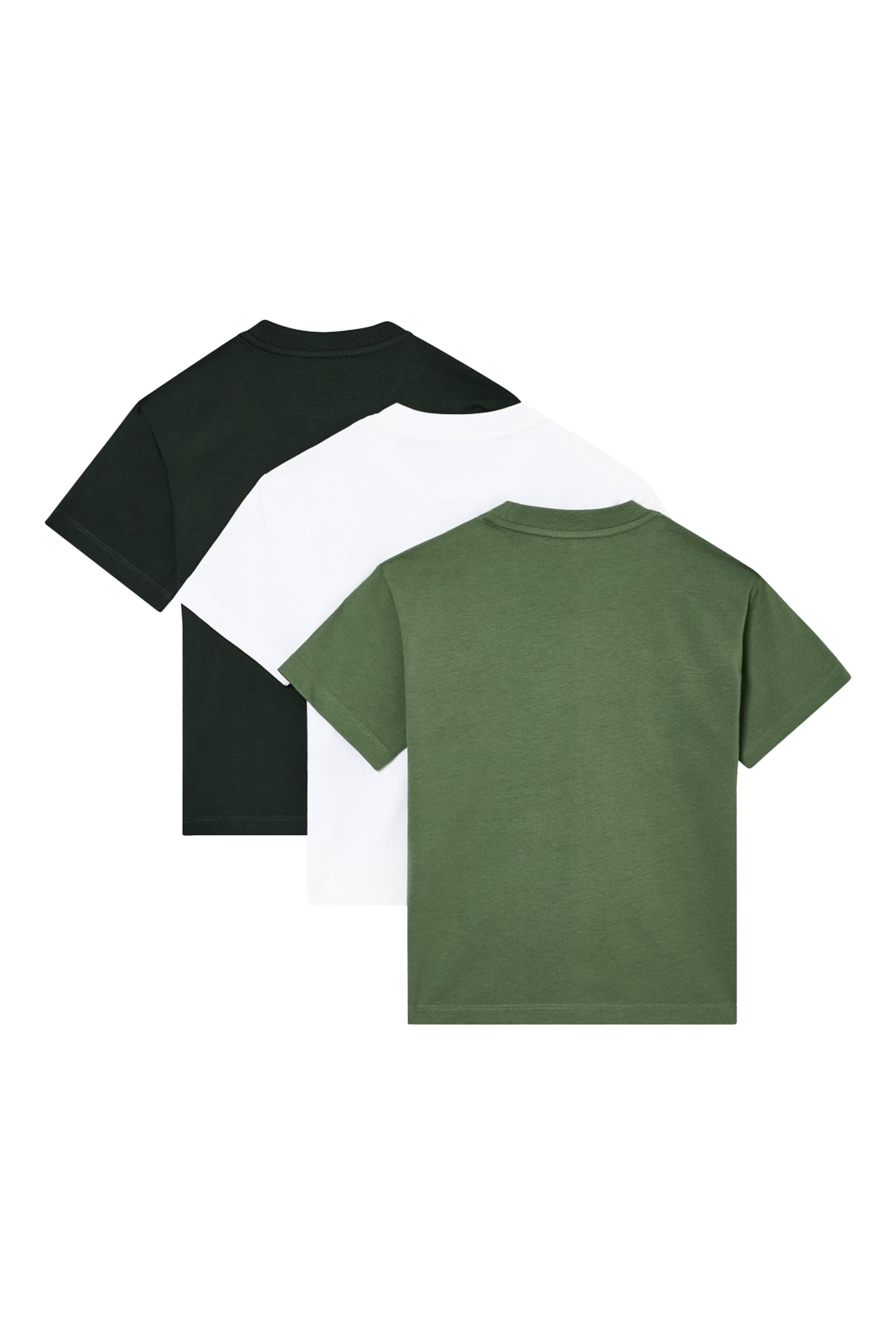 طقم تيشيرت بشعار الماركة للأطفال، 3 قطع