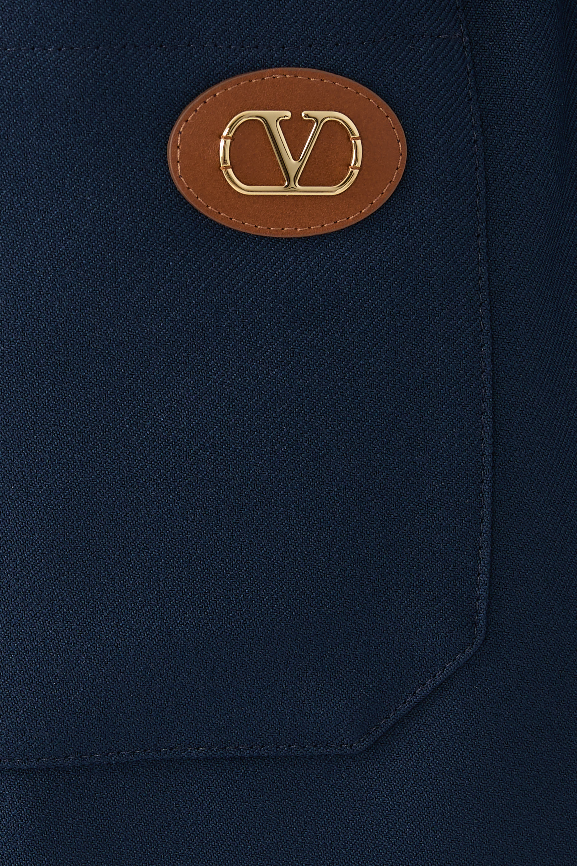 بنطال برقعة شعار الماركة نايلون