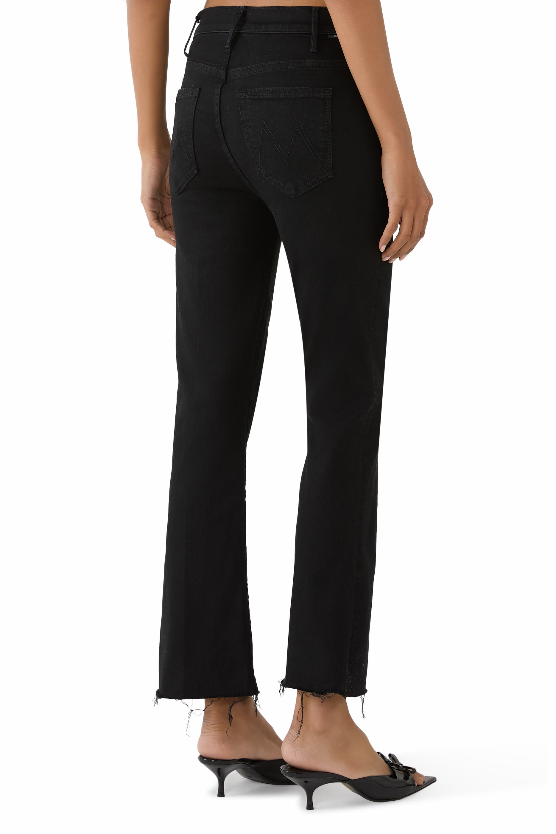 بنطال جينز هاسلر بطول الكاحل وتفاصيل منسلة