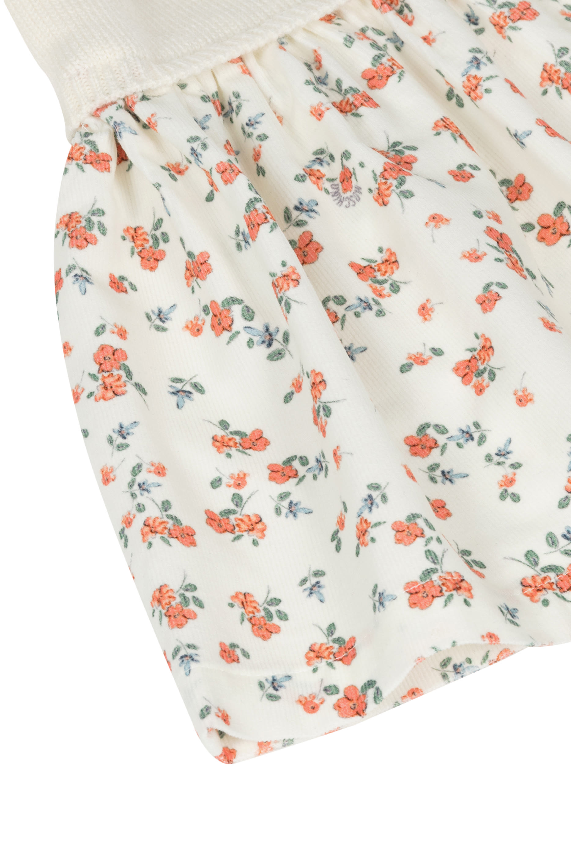 فستان نسيج ومخمل للأطفال