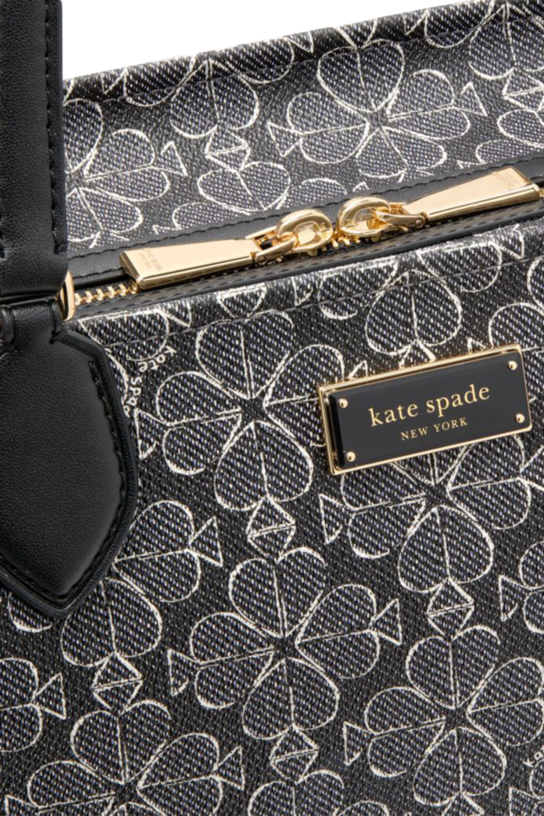 حقيبة يد مانهاتن بنقشة زهور بالشكل البستوني