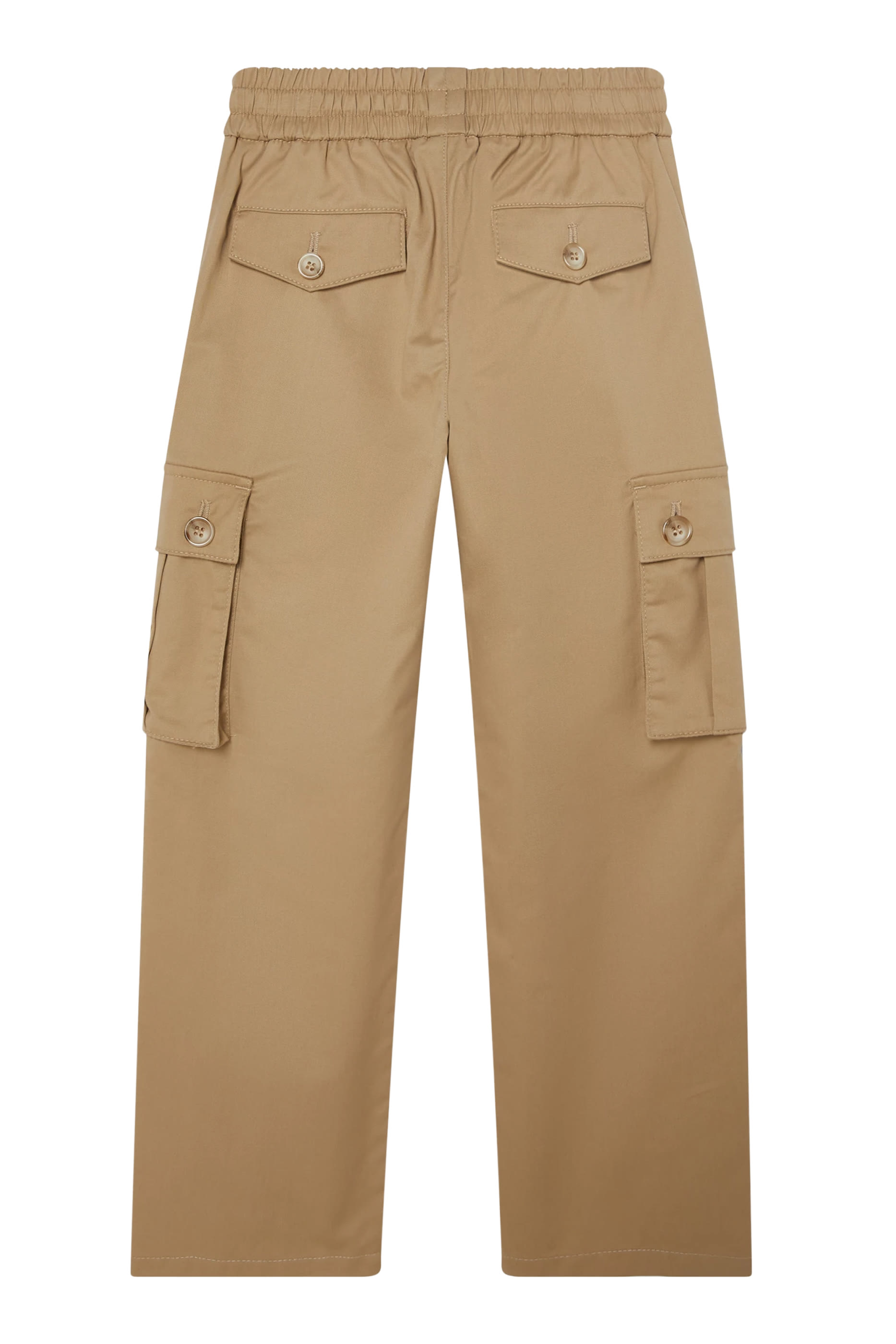 بنطال كارجو مطرز بشعار الماركة للأطفال