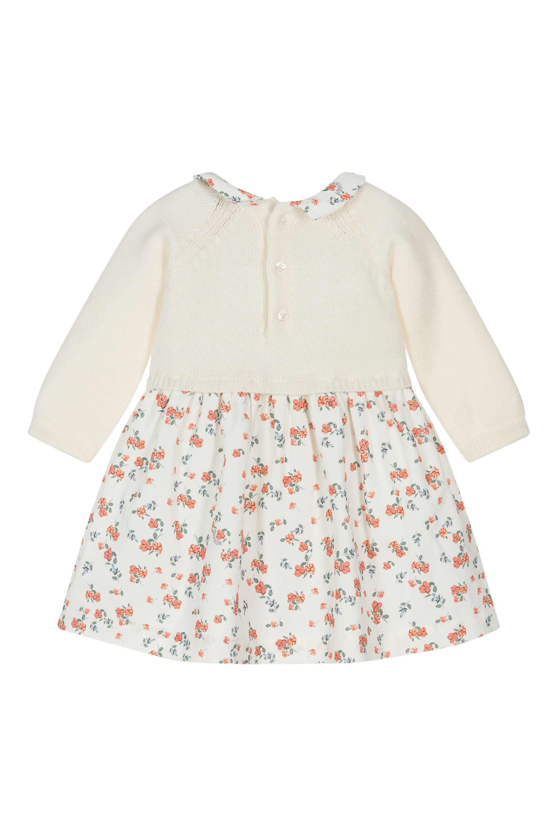 فستان نسيج ومخمل للأطفال