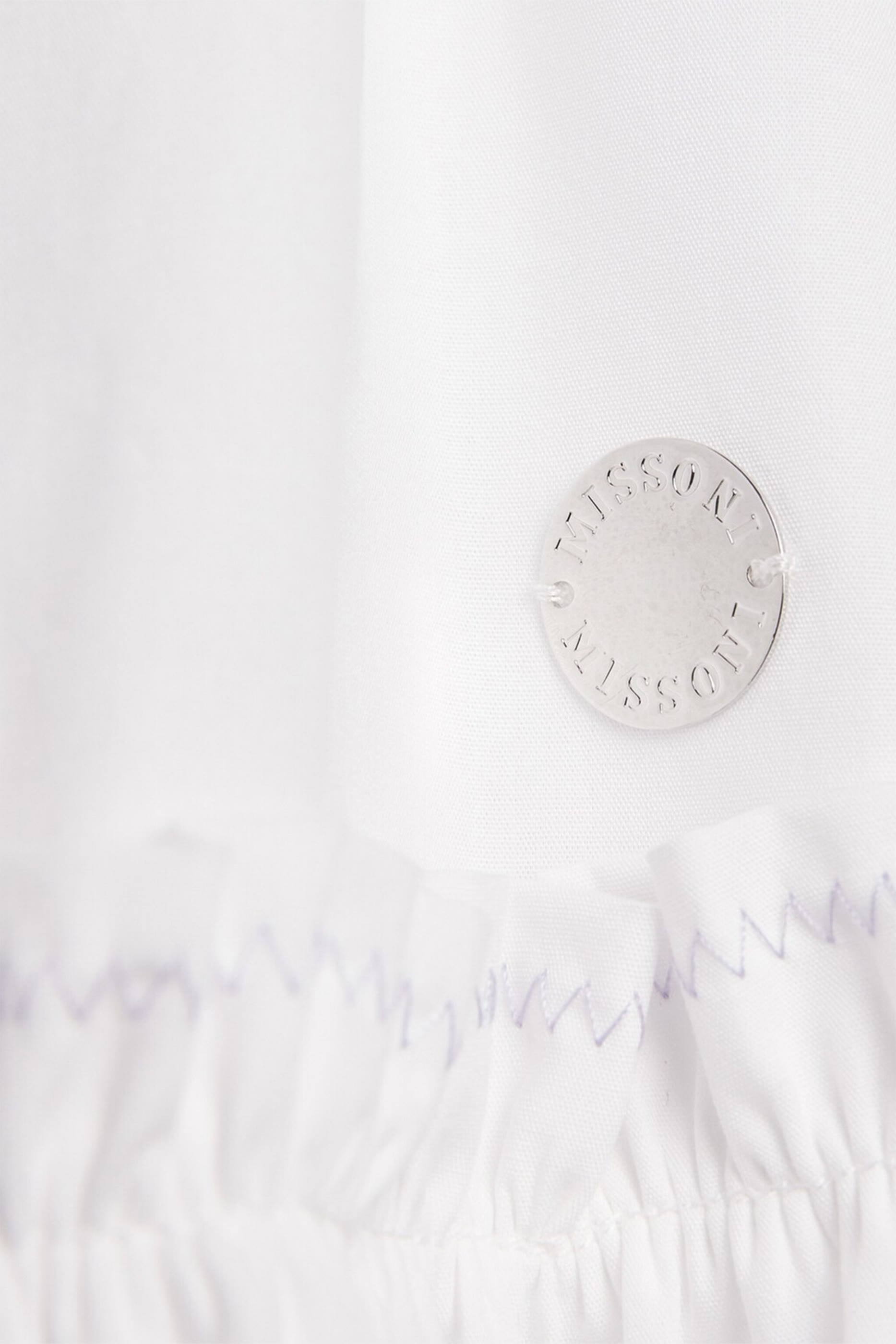 فستان طويل بطبعة خطوط متعرجة للأطفال