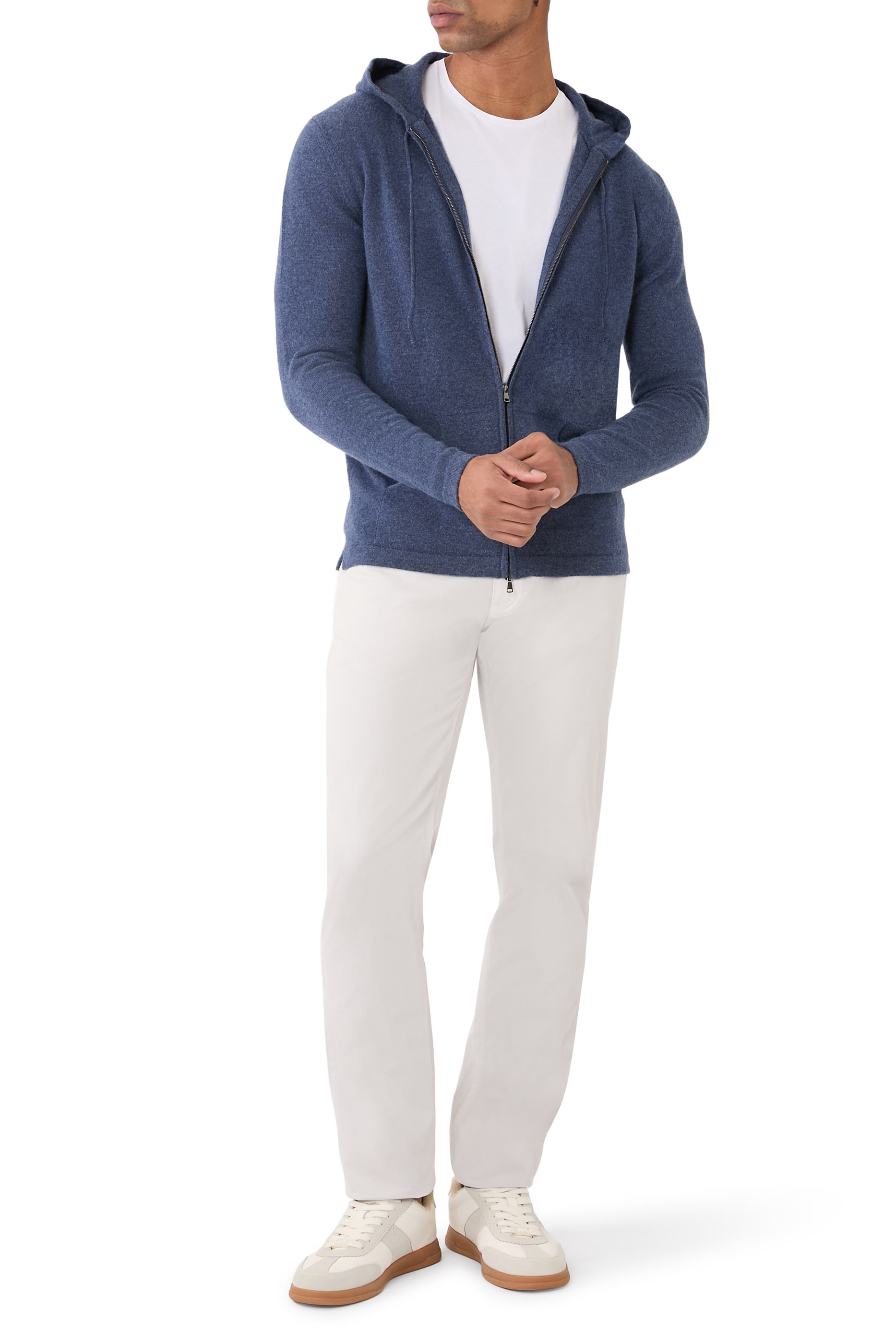 هودي بسحاب كشمير مزدوج الطبقات