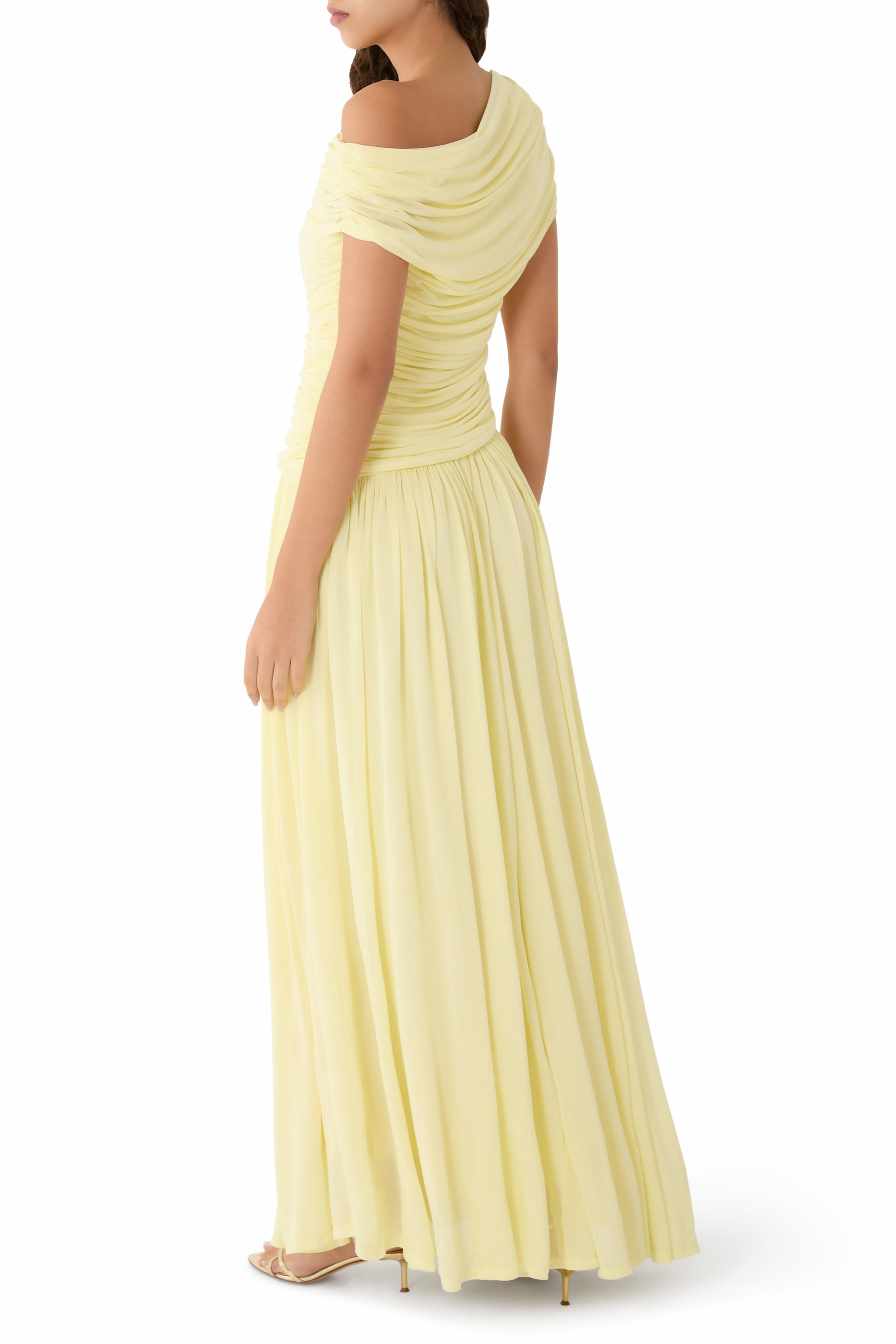 فستان ريانون متوسط الطول جيرسيه