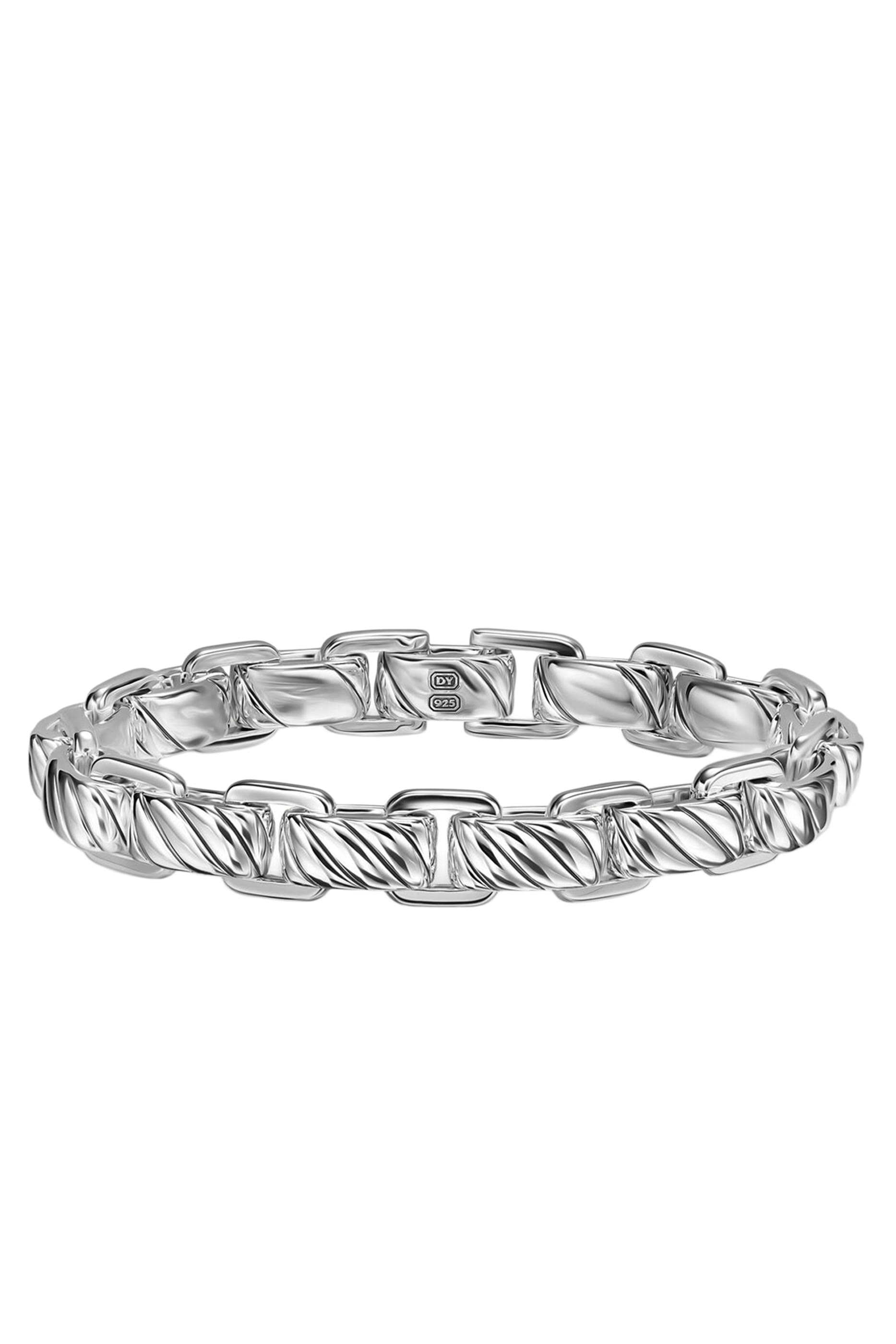 سوار سلسلة بحلقات منحوتة متصلة 