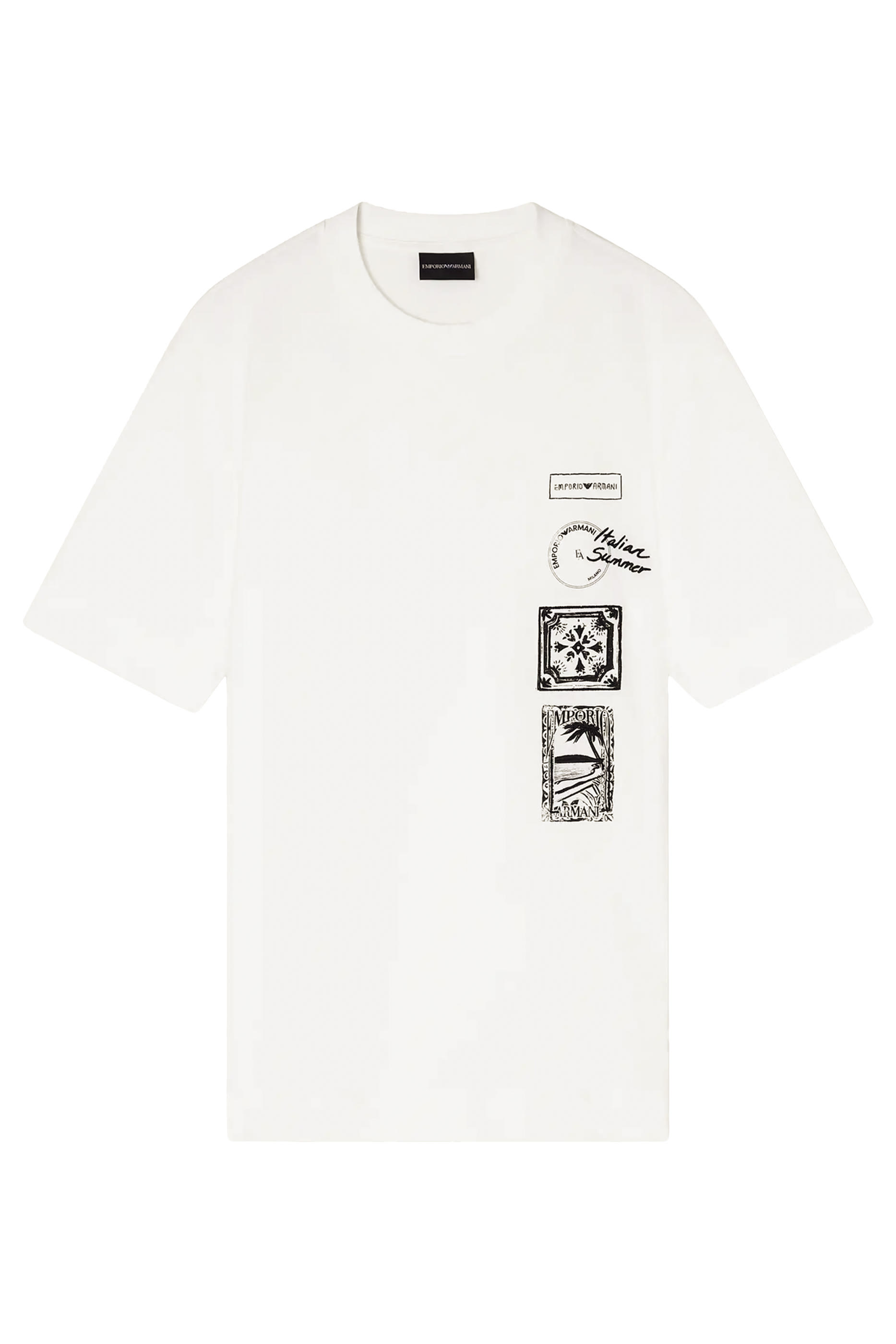 تيشيرت بنقشات بطاقة بريدية